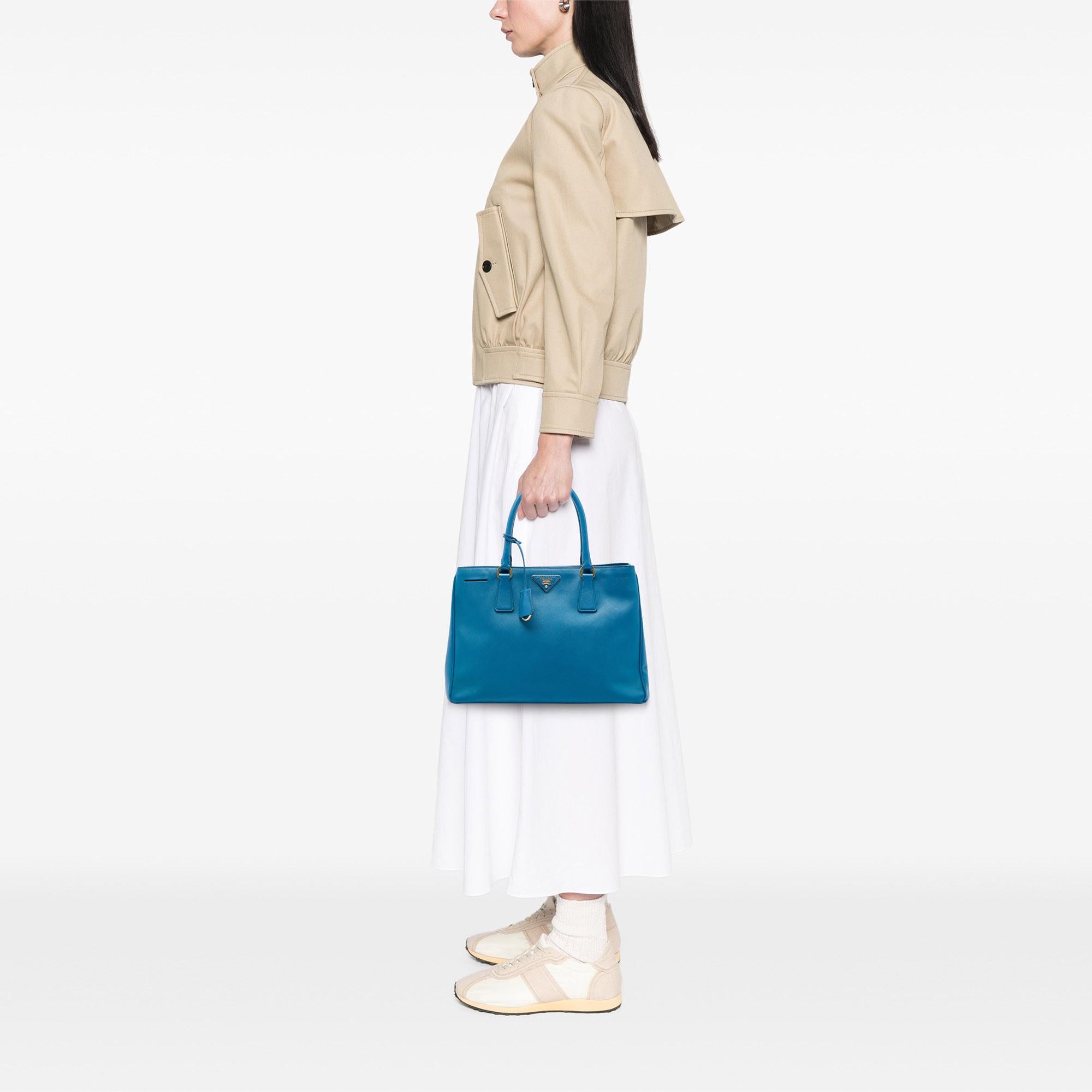 Prada Medium Saffiano Lux Galleria Satchel