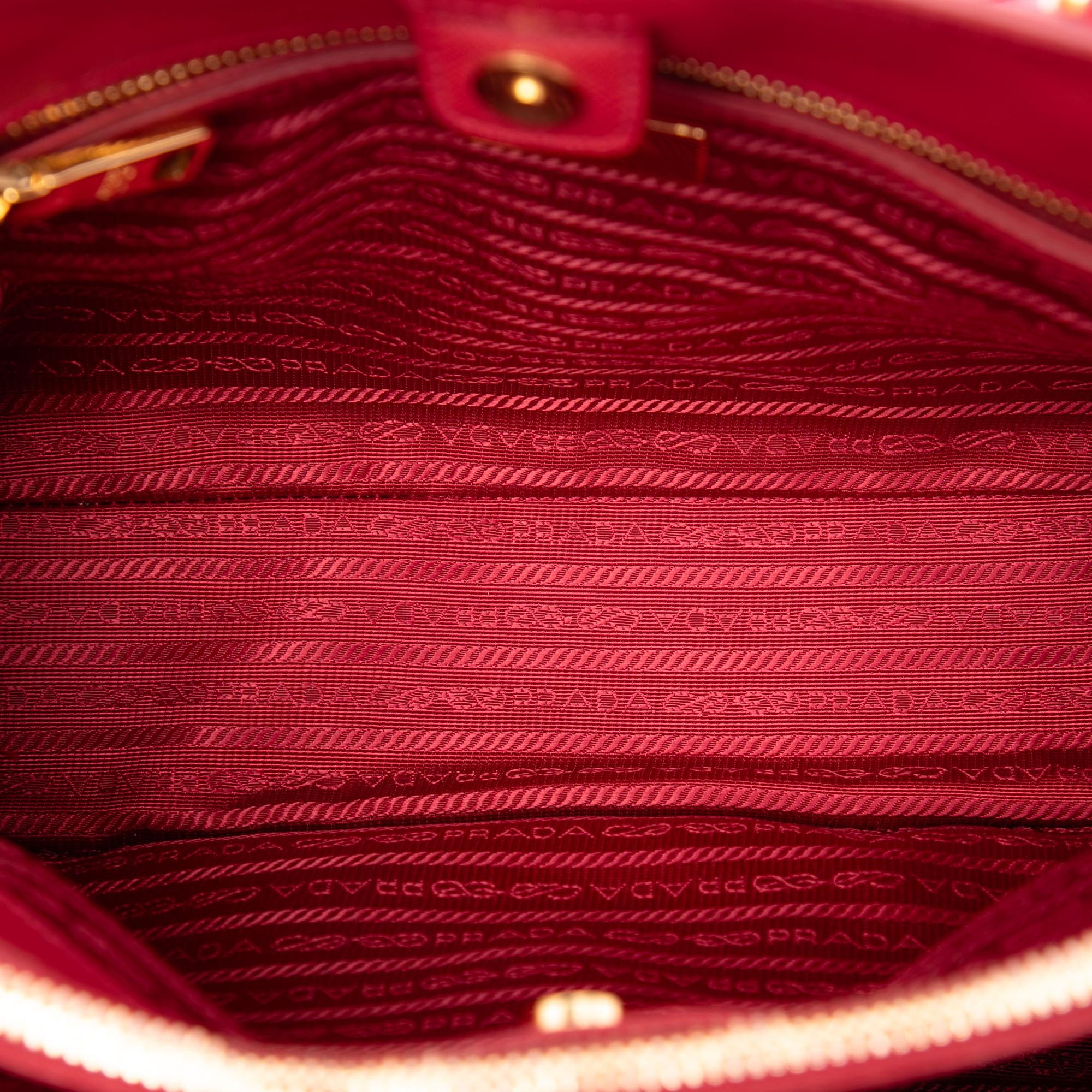 Prada Medium Saffiano Lux Galleria Satchel