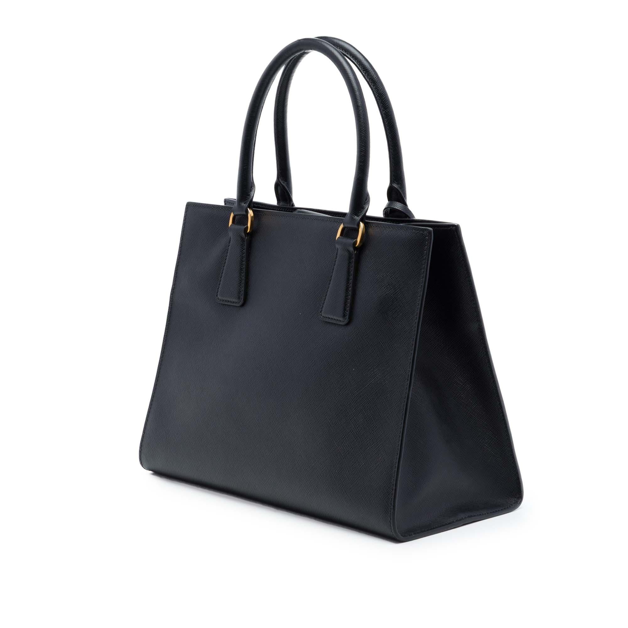 Prada Medium Saffiano Lux Open Convertible Tote