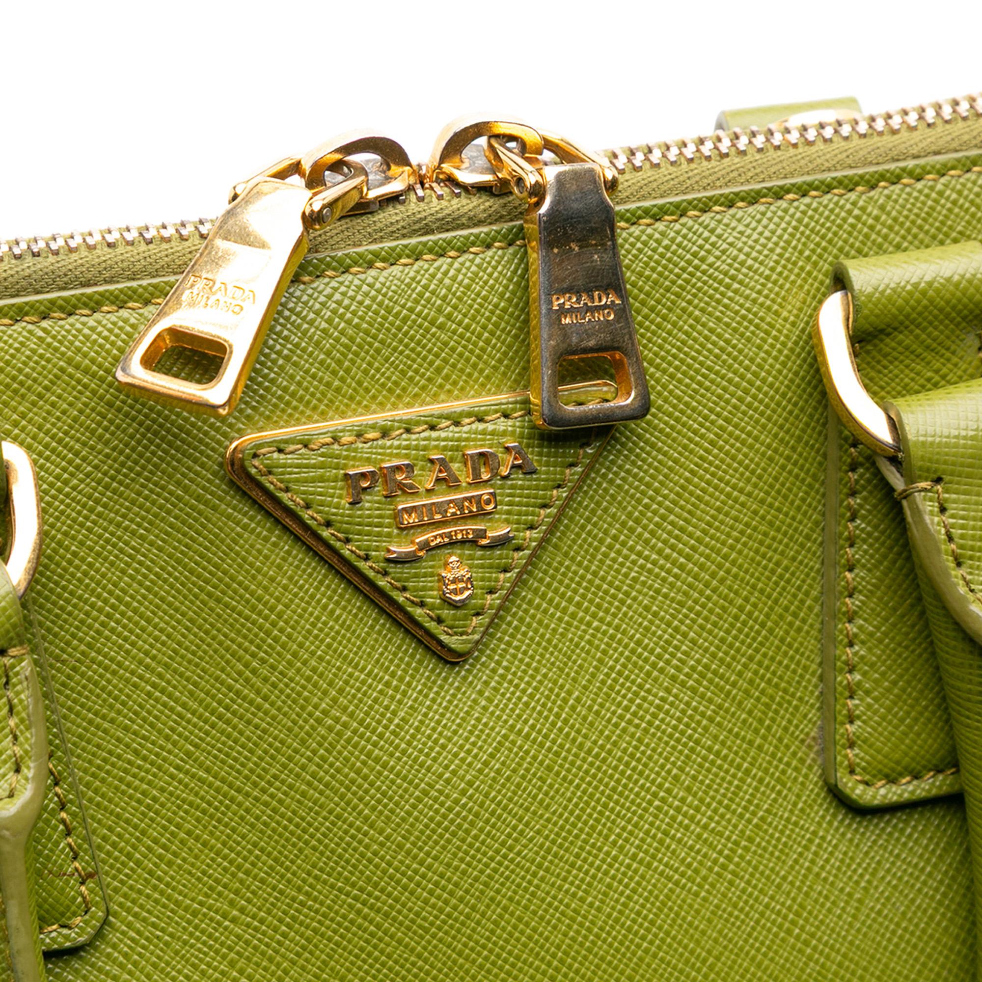 Prada Medium Saffiano Lux Promenade Satchel