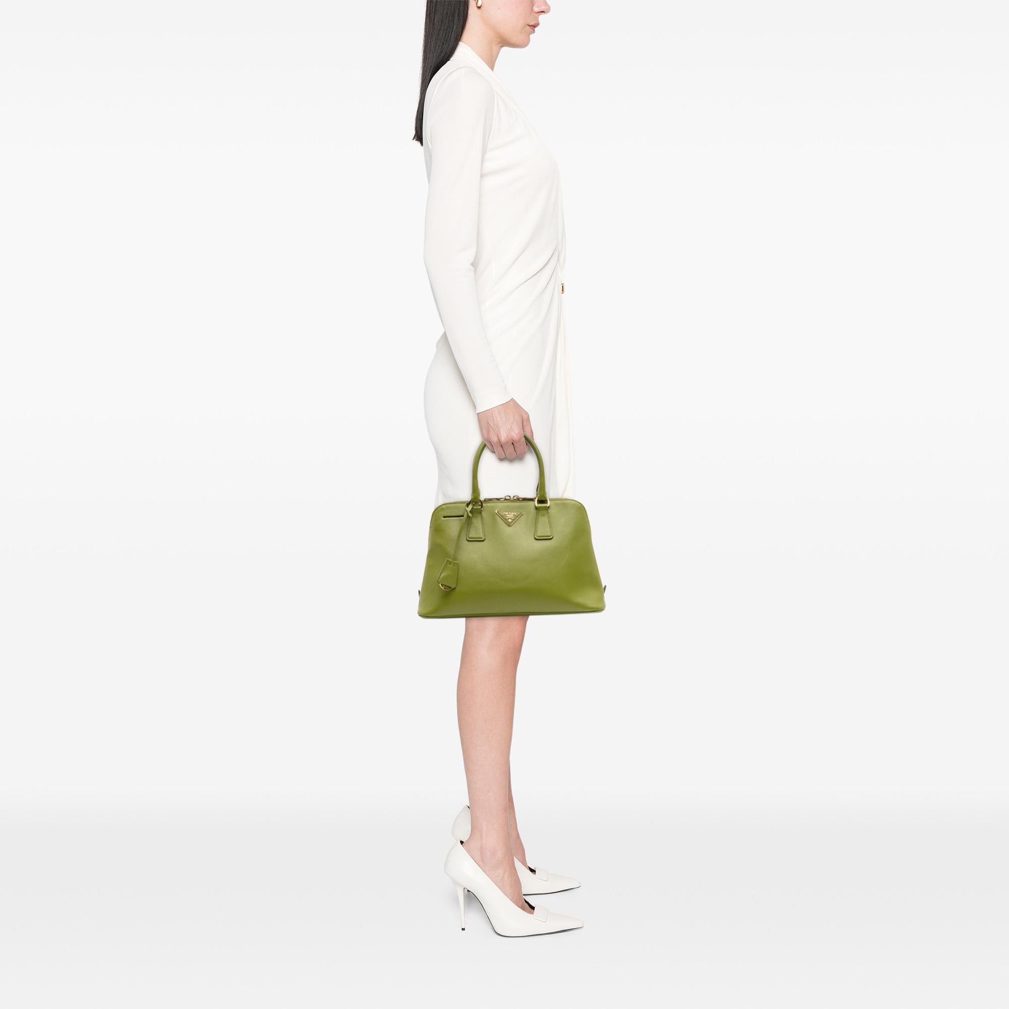 Prada Medium Saffiano Lux Promenade Satchel