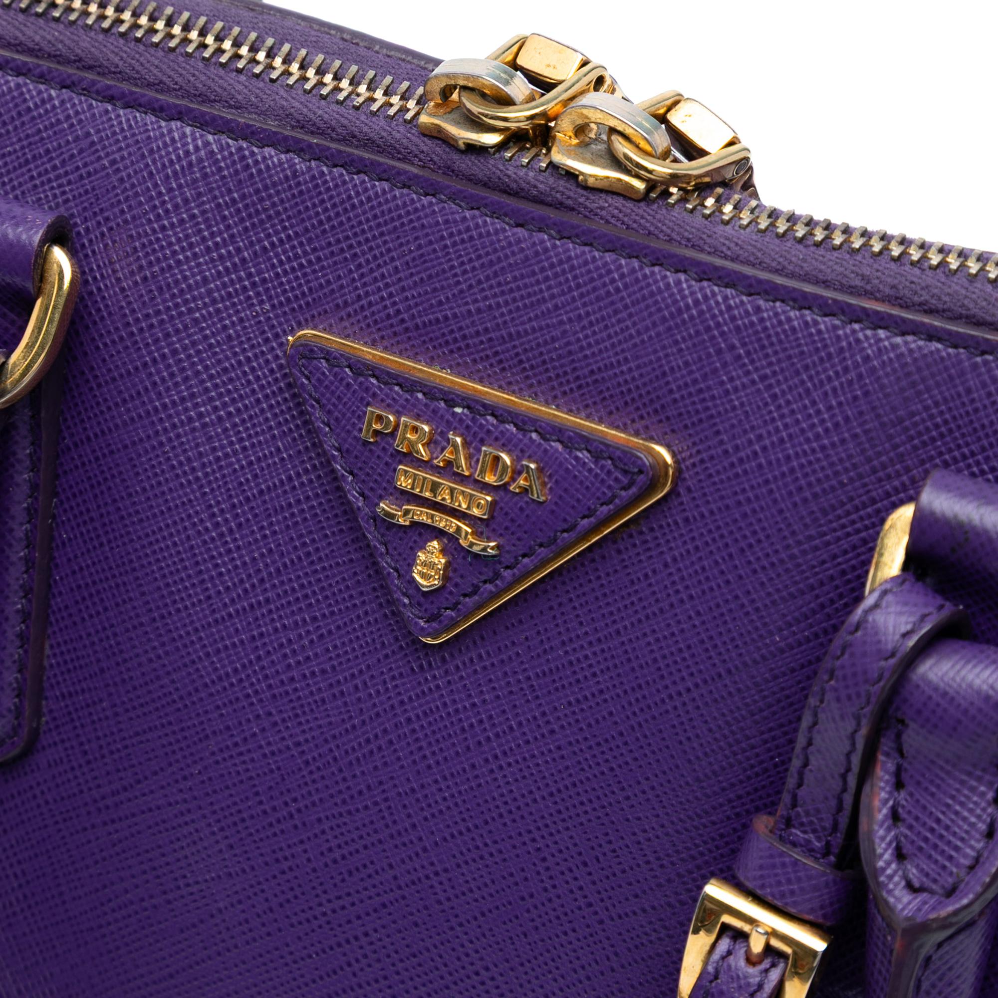 Prada Medium Saffiano Lux Promenade Satchel