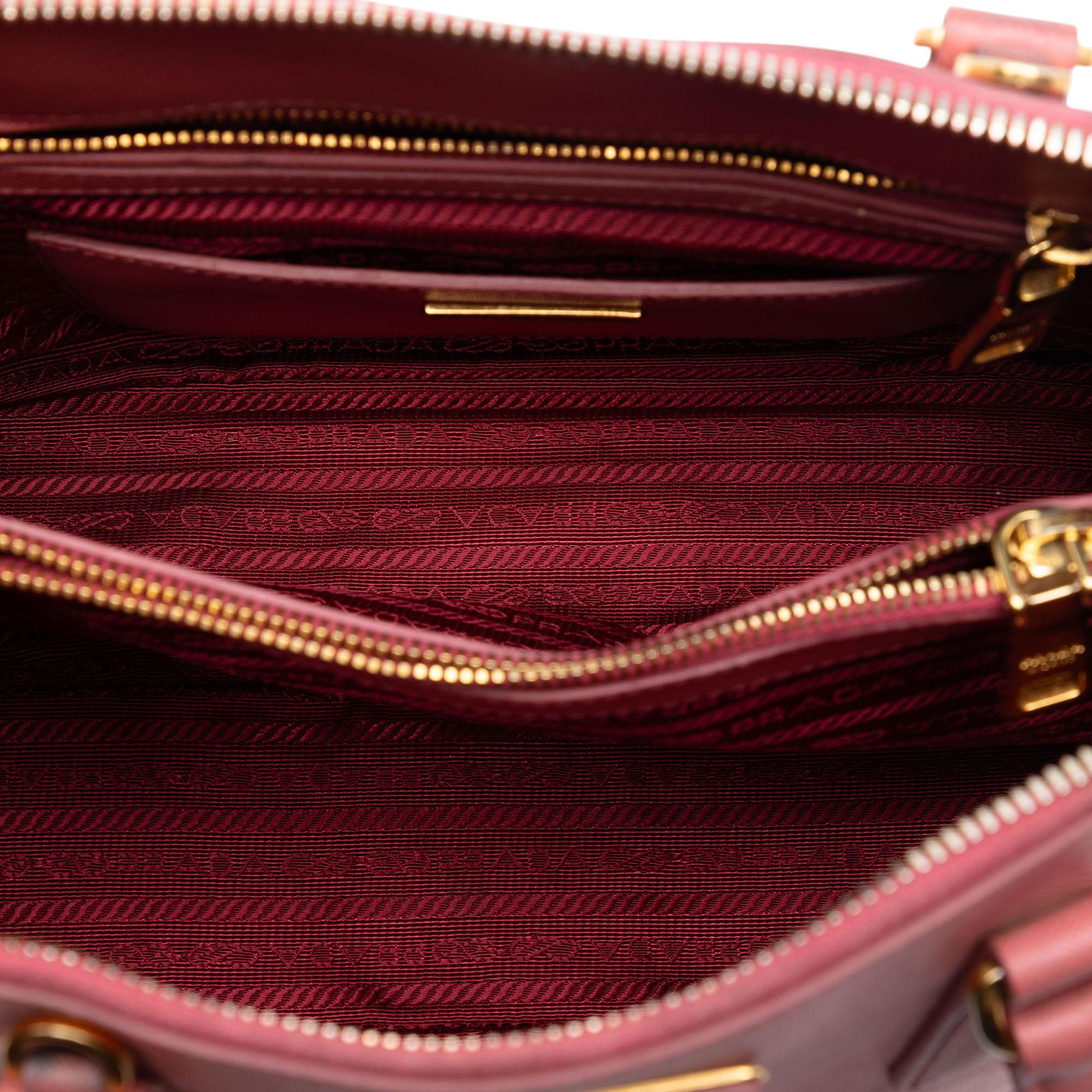 Prada Medium Saffiano Lux Promenade Satchel