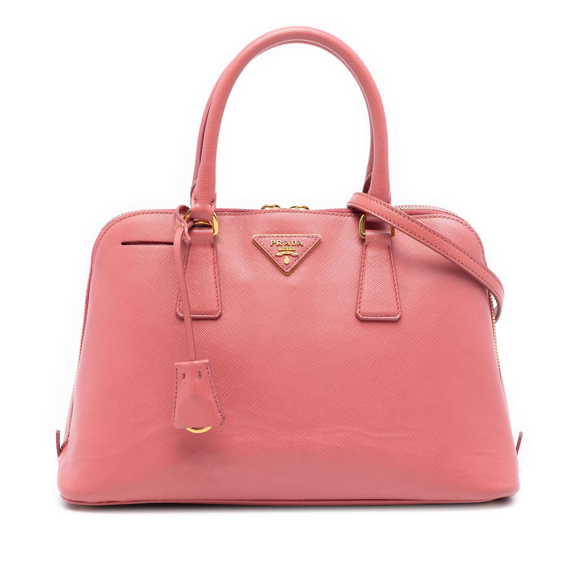 Prada Medium Saffiano Lux Promenade Satchel