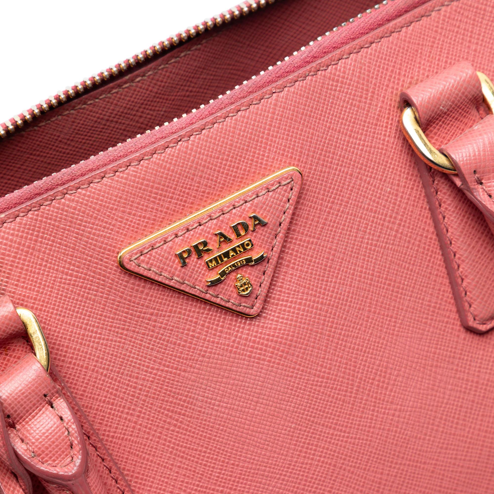 Prada Medium Saffiano Lux Promenade Satchel