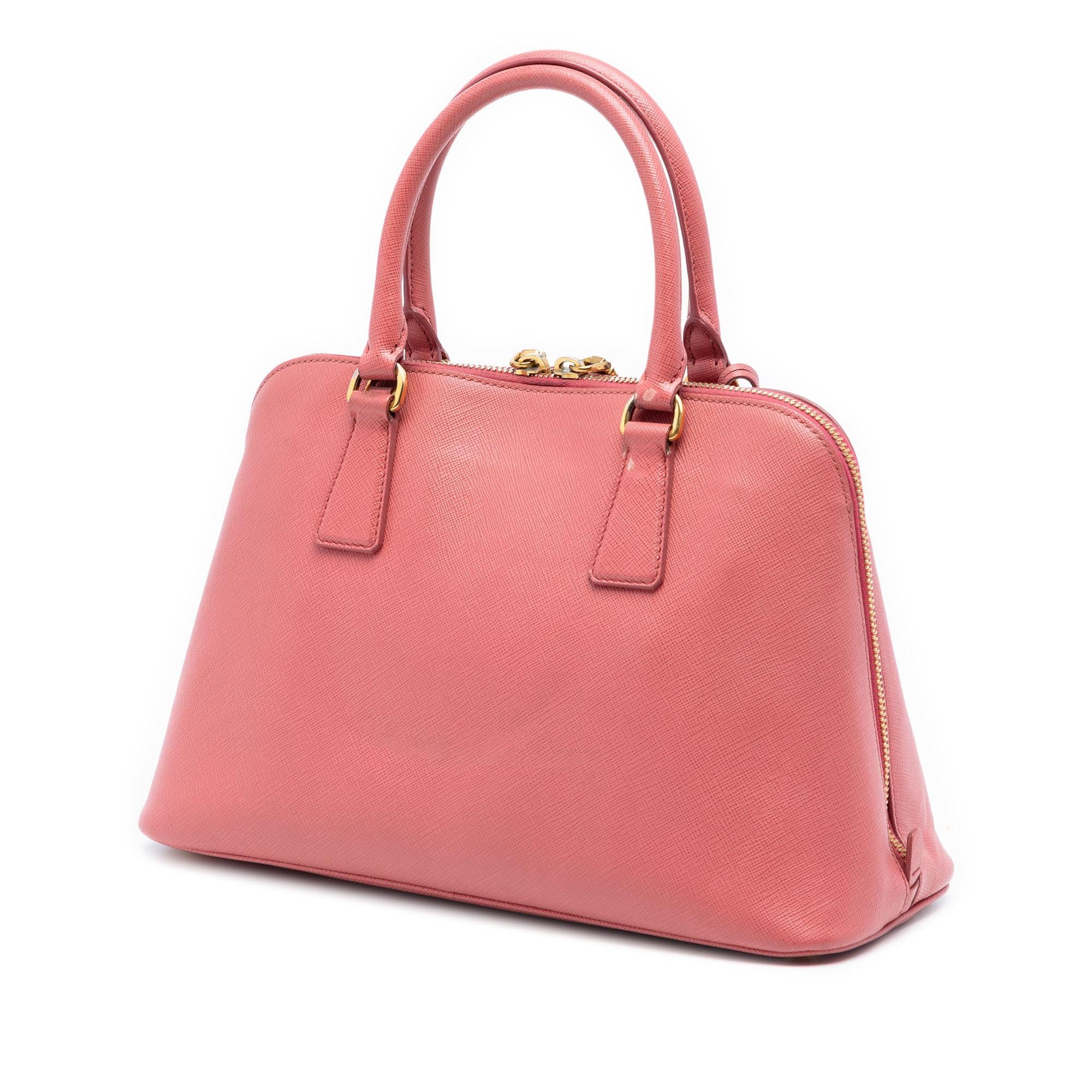 Prada Medium Saffiano Lux Promenade Satchel