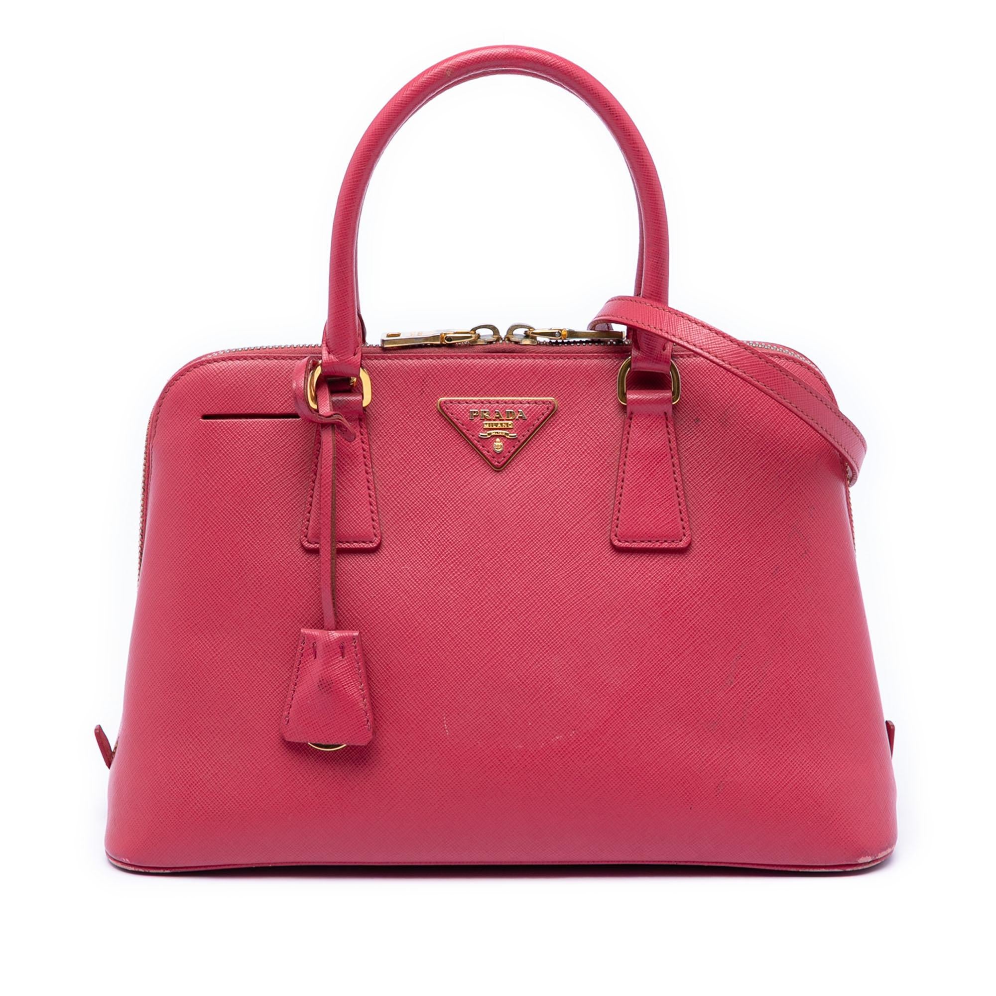 Prada Medium Saffiano Lux Promenade Satchel