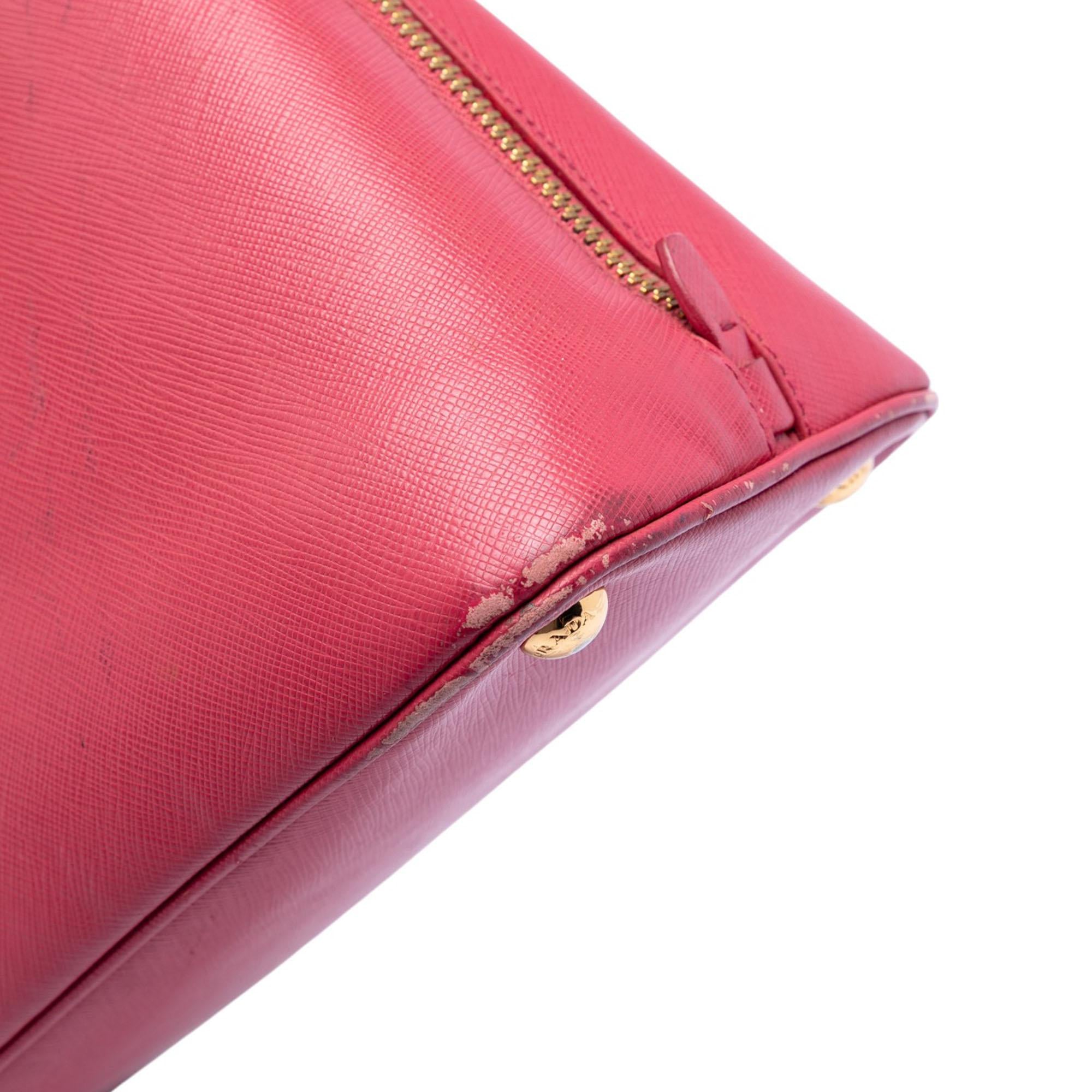 Prada Medium Saffiano Lux Promenade Satchel