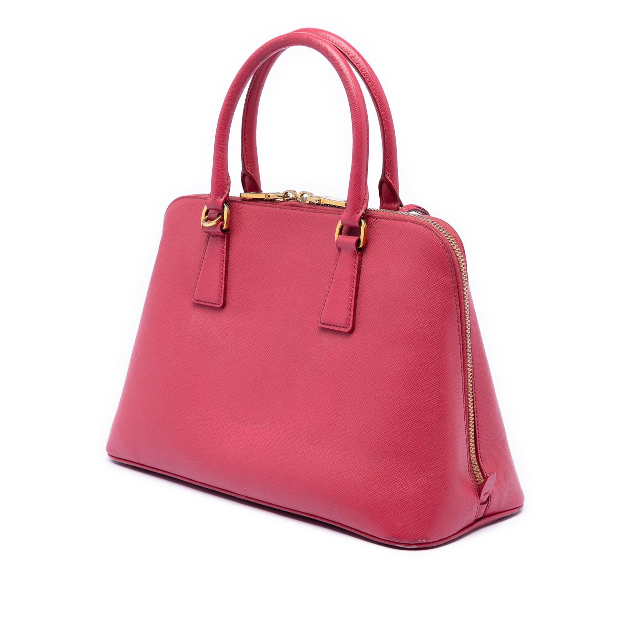 Prada Medium Saffiano Lux Promenade Satchel