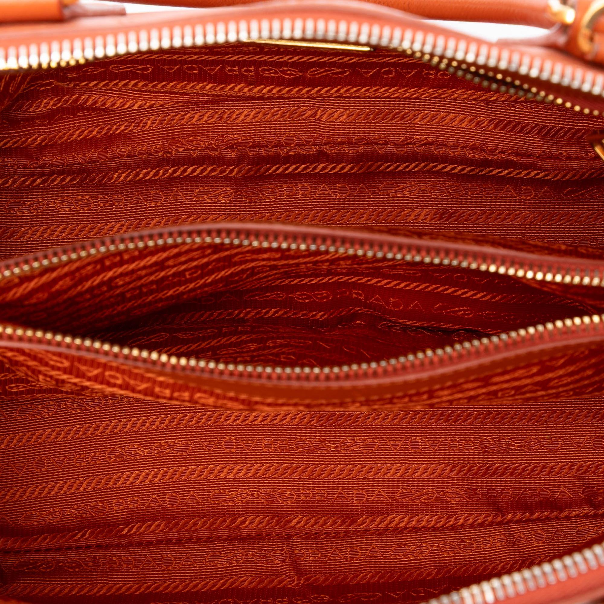 Prada Medium Saffiano Lux Promenade Satchel