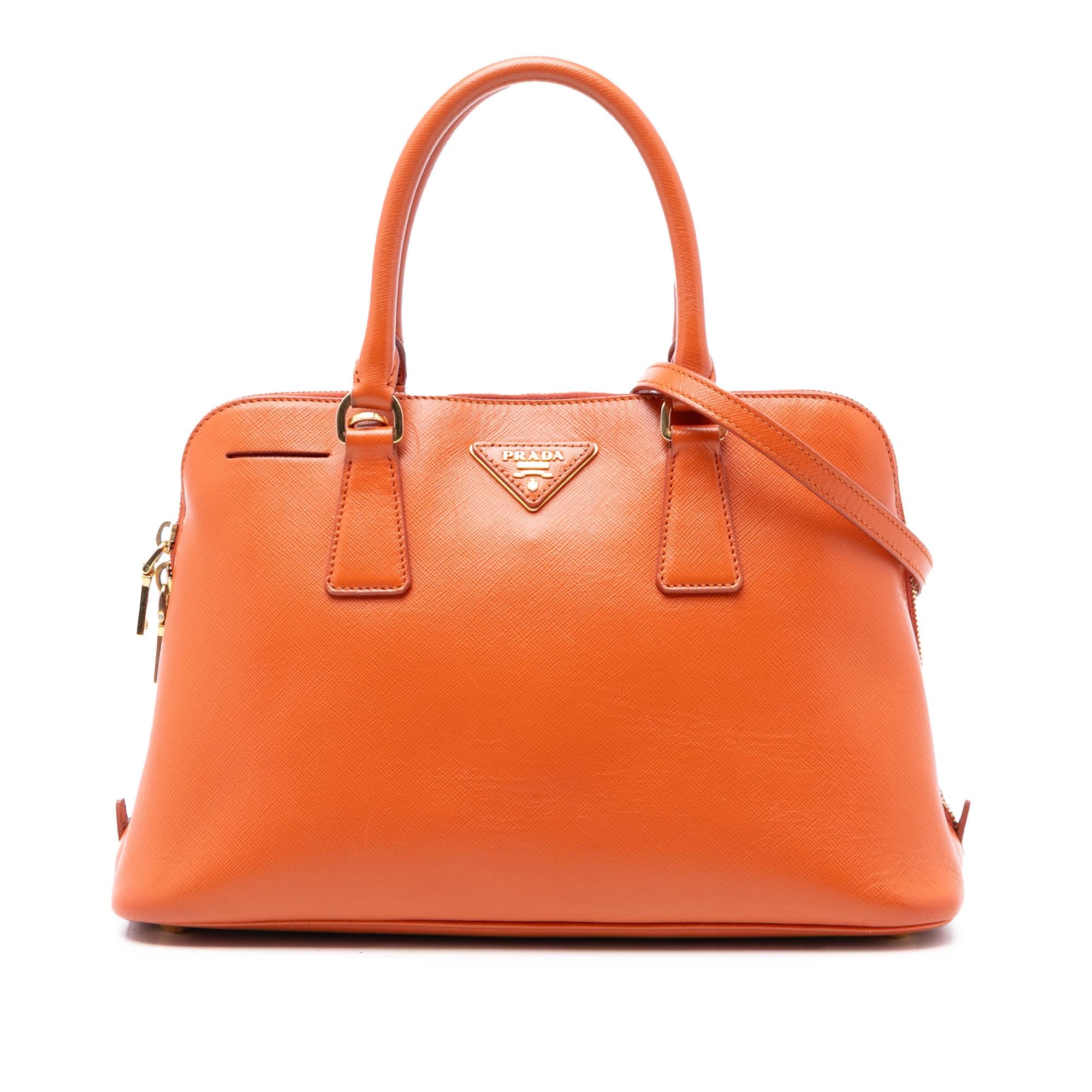 Prada Medium Saffiano Lux Promenade Satchel