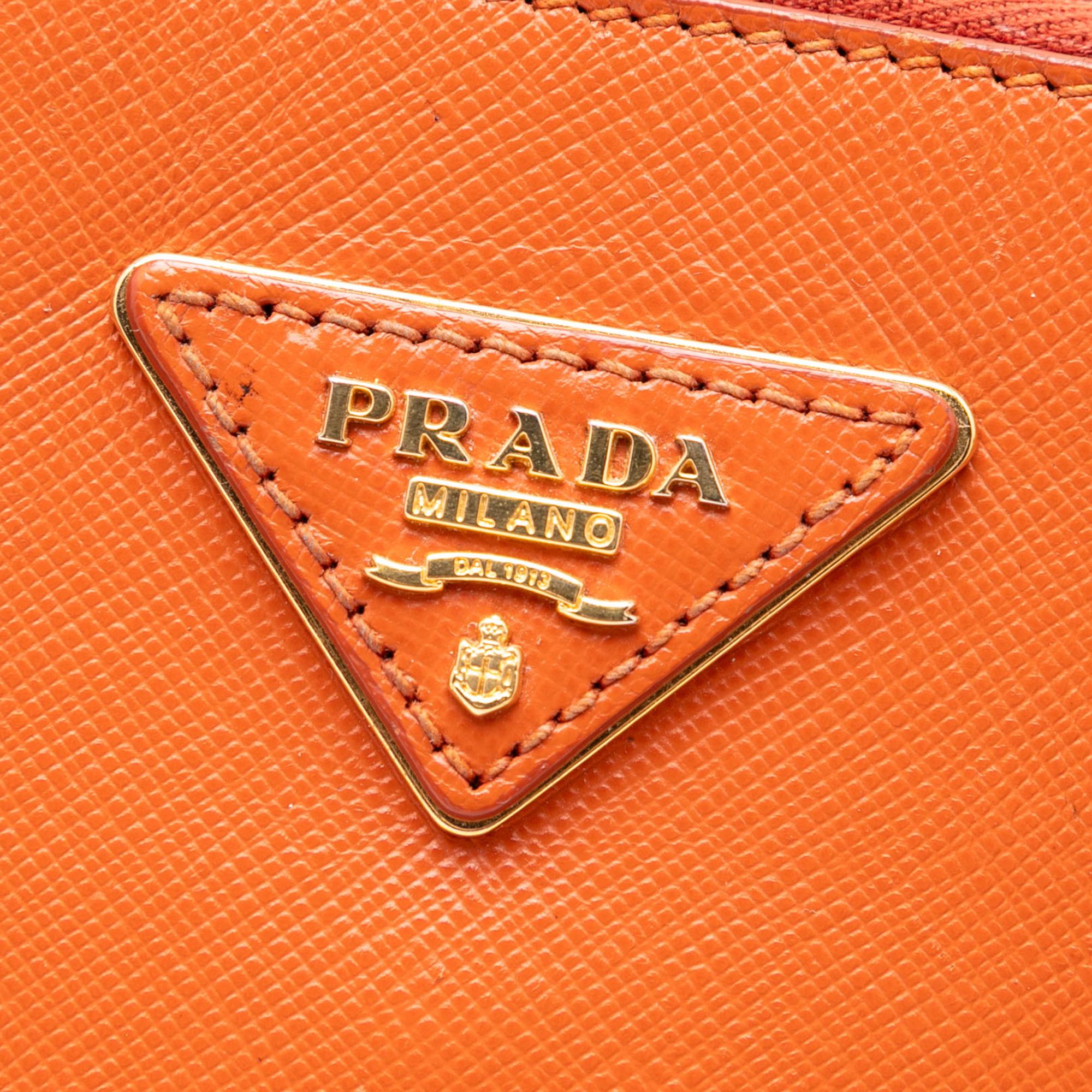 Prada Medium Saffiano Lux Promenade Satchel