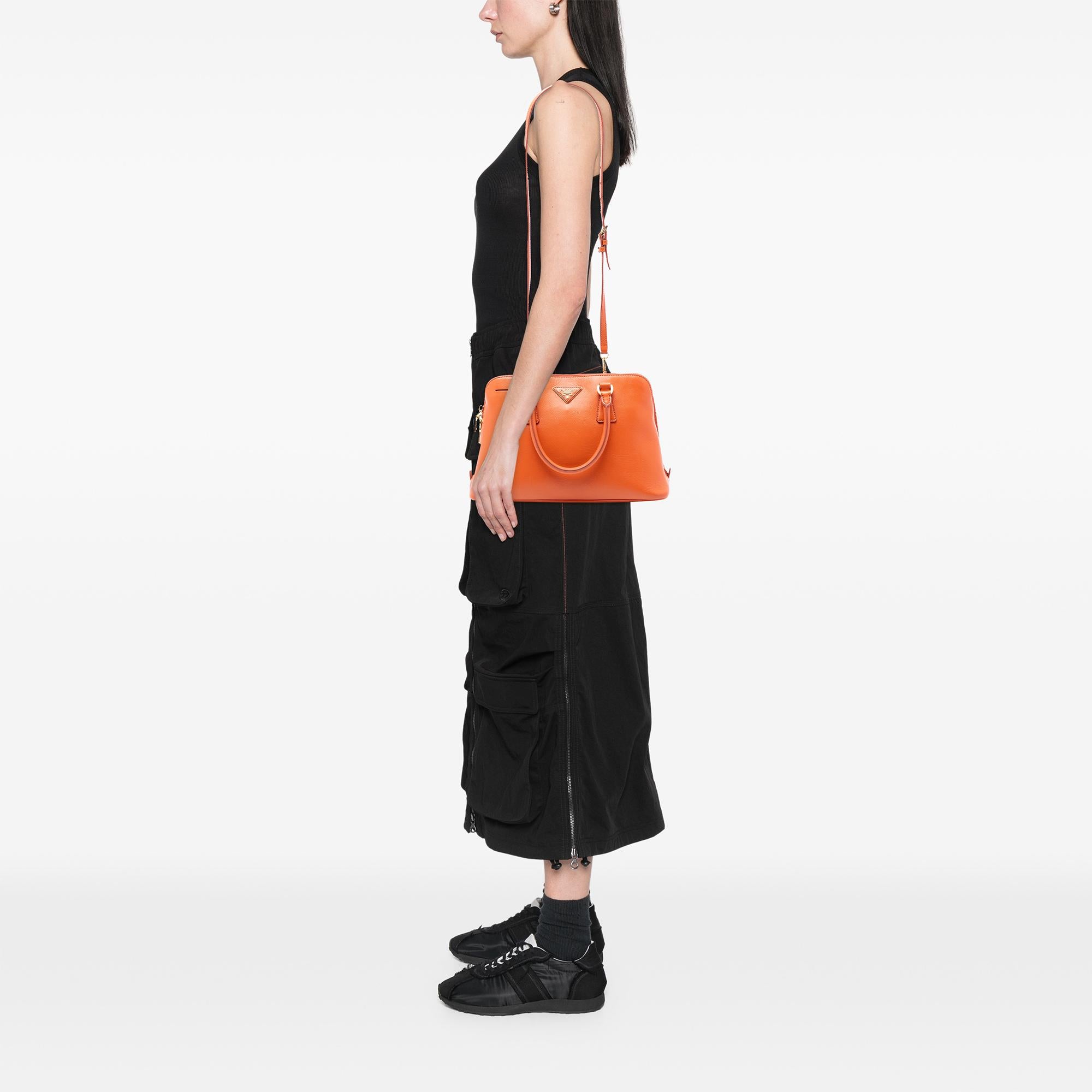 Prada Medium Saffiano Lux Promenade Satchel