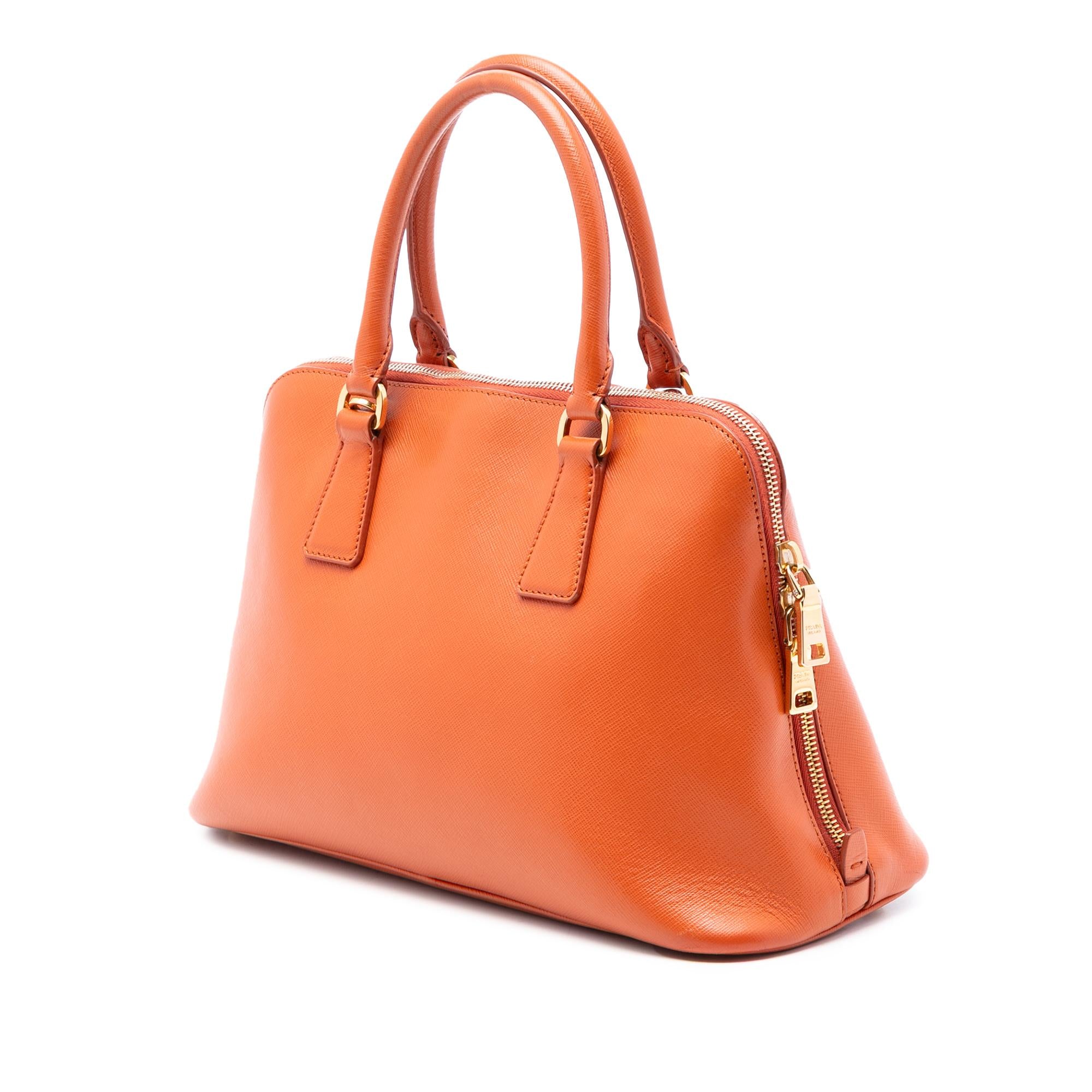 Prada Medium Saffiano Lux Promenade Satchel