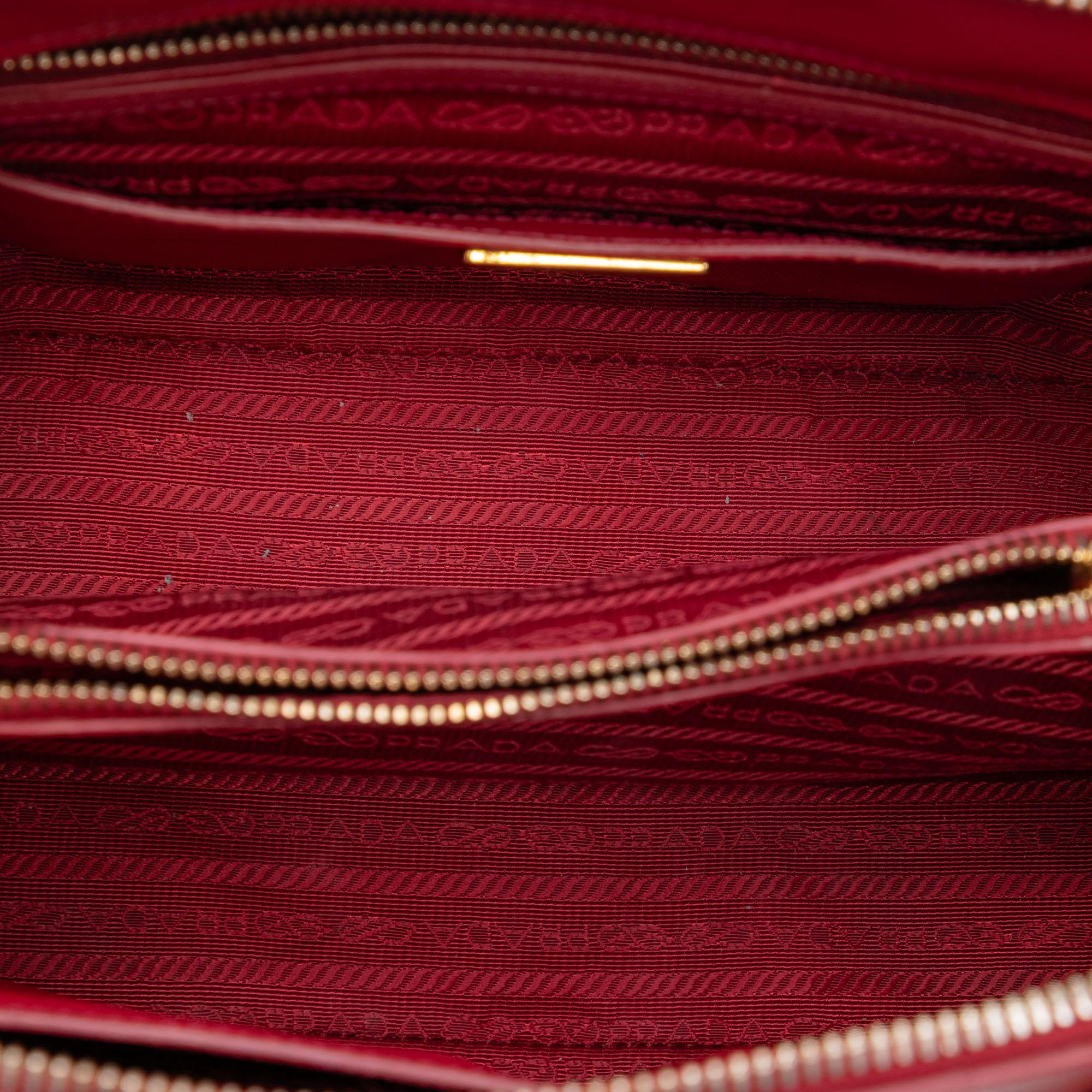 Prada Medium Saffiano Lux Promenade Satchel