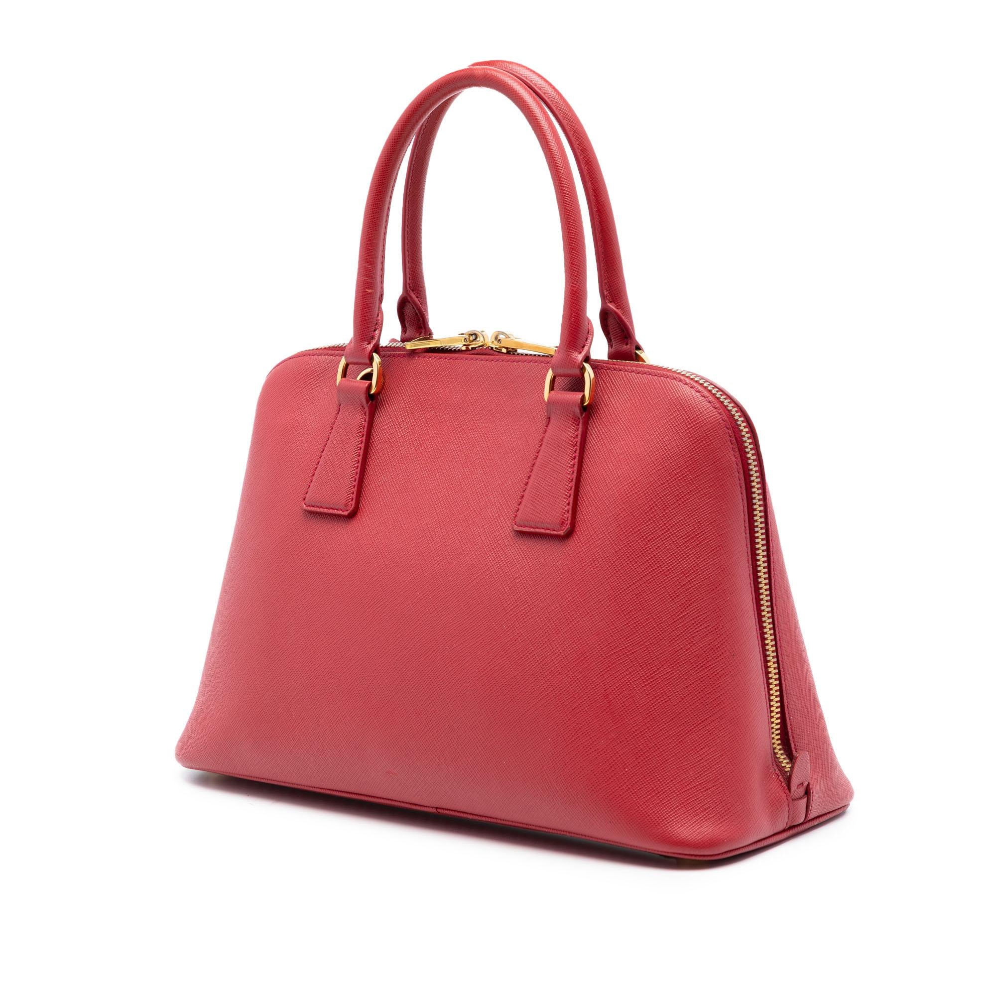 Prada Medium Saffiano Lux Promenade Satchel