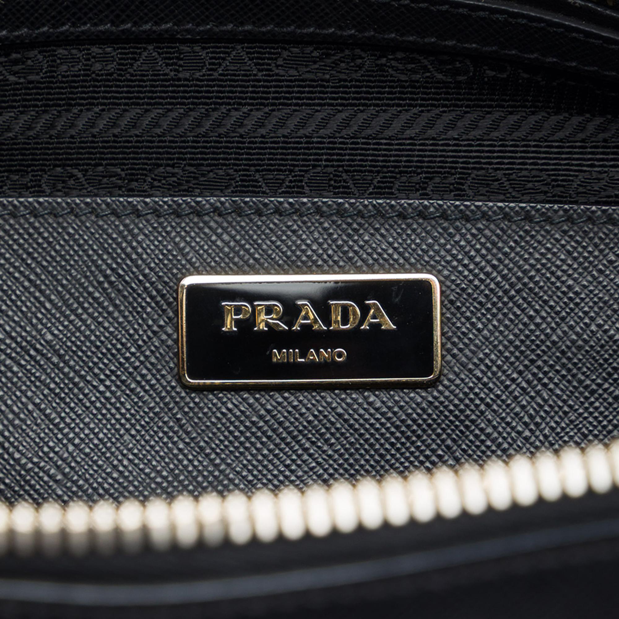 Prada Medium Saffiano Lux Promenade Satchel