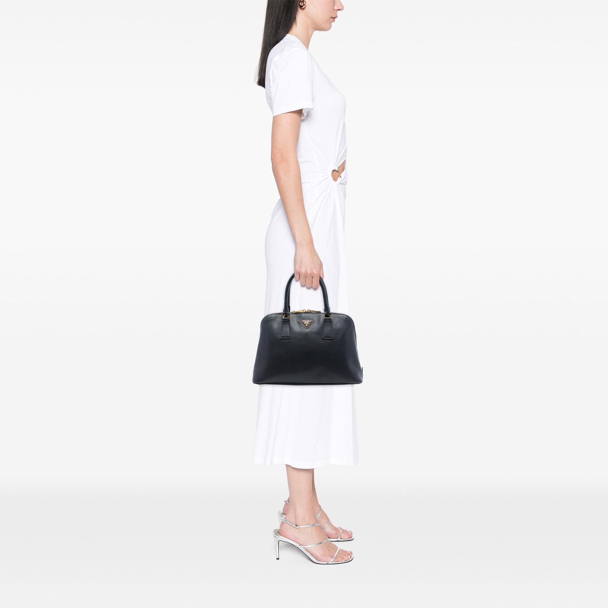 Prada Medium Saffiano Lux Promenade Satchel