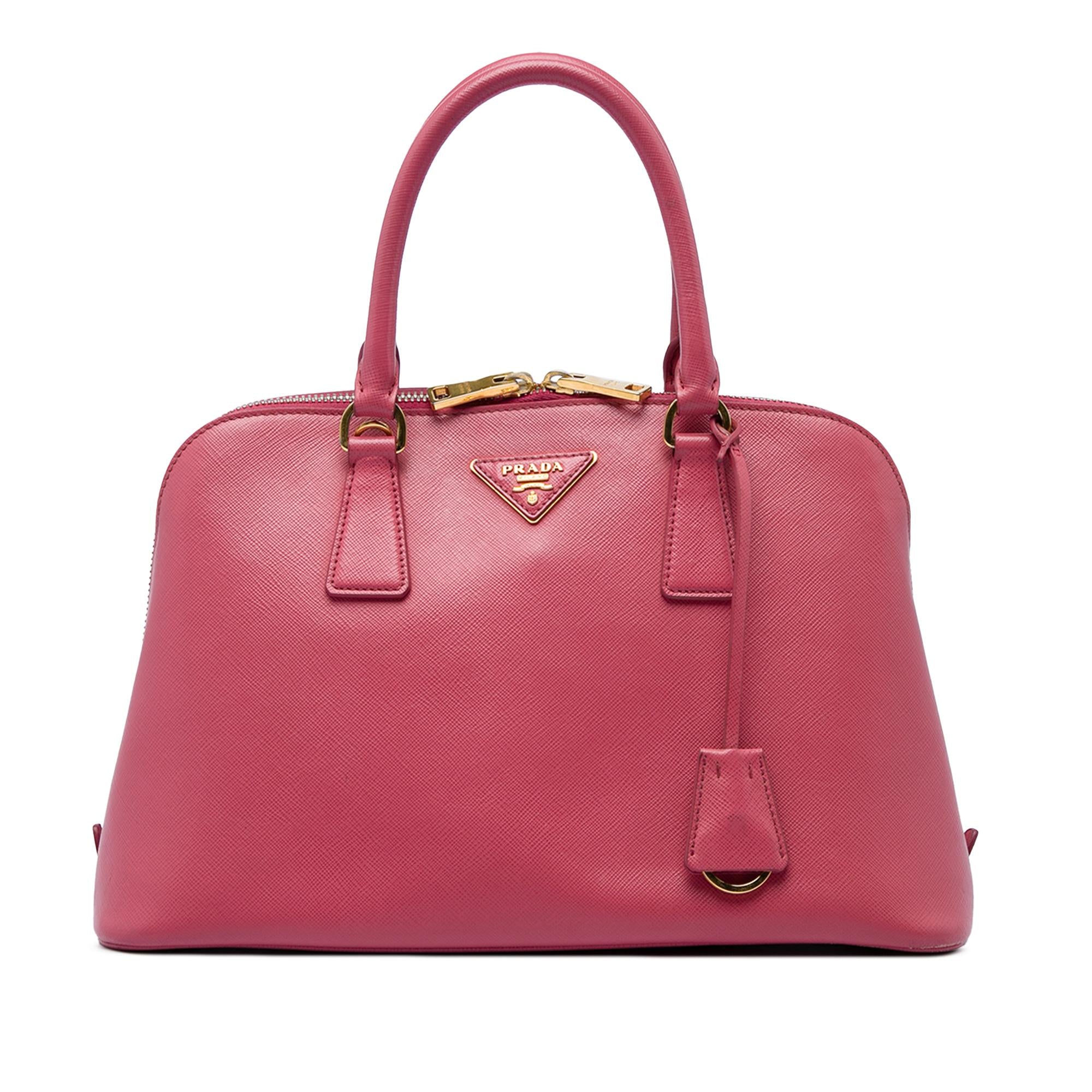 Prada Medium Saffiano Lux Promenade Satchel