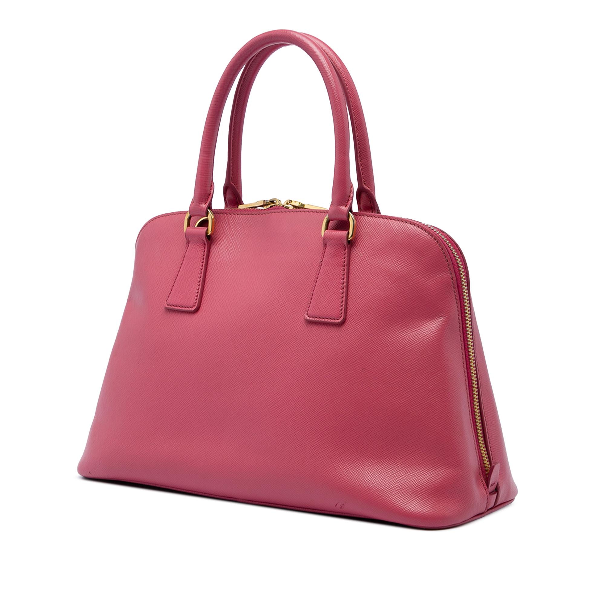 Prada Medium Saffiano Lux Promenade Satchel