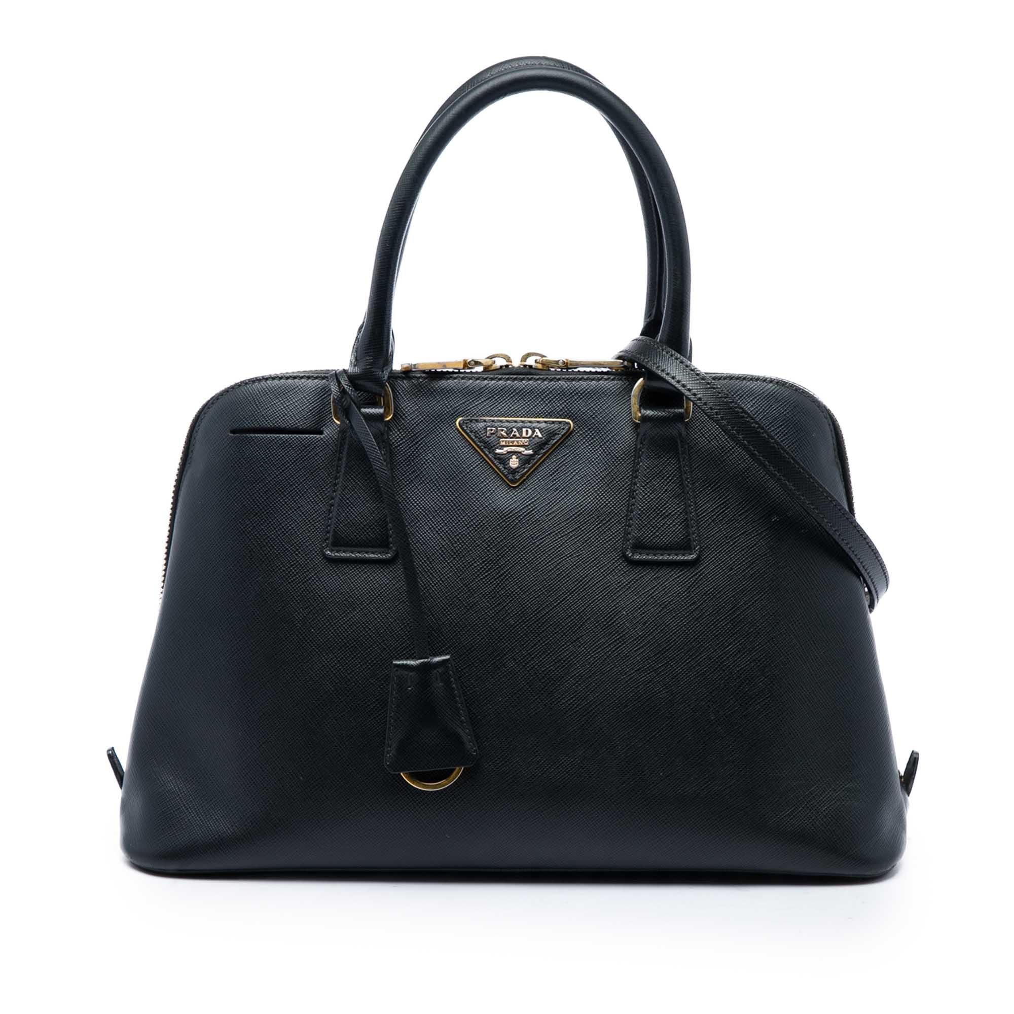 Prada Medium Saffiano Lux Promenade Satchel