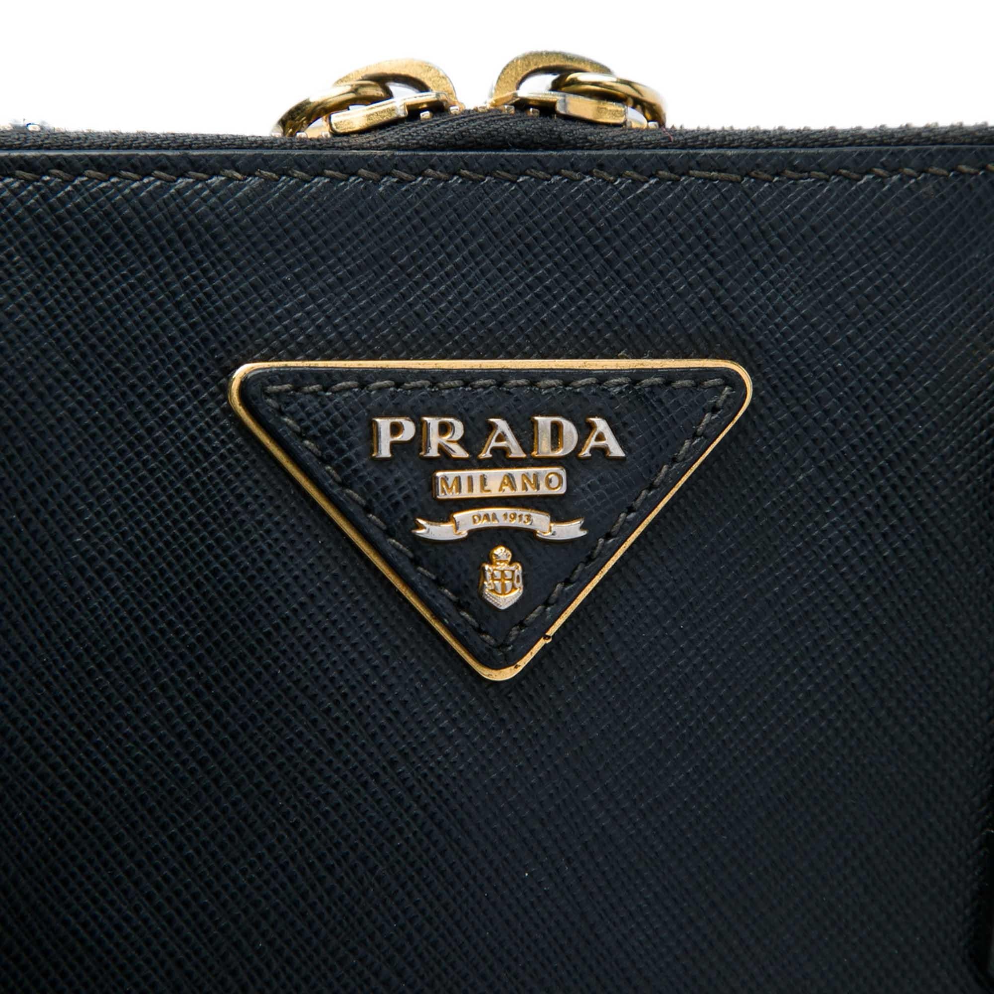 Prada Medium Saffiano Lux Promenade Satchel