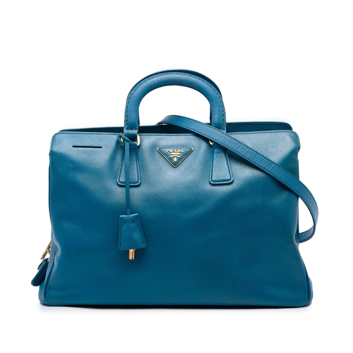 Prada Medium Saffiano Lux Zip Tote
