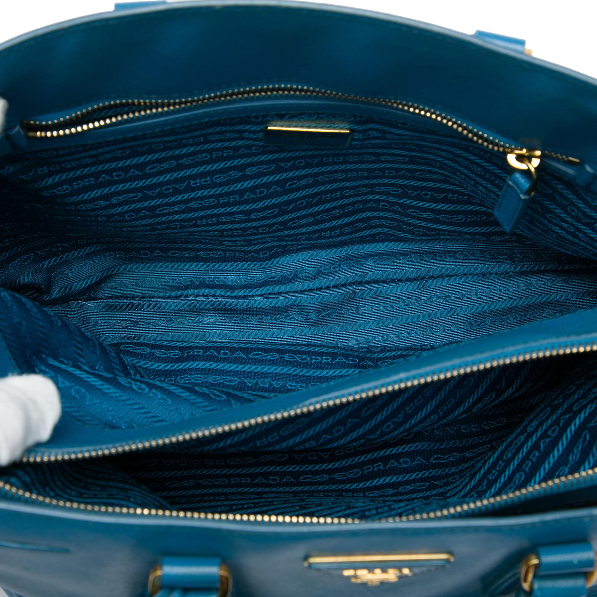 Prada Medium Saffiano Lux Zip Tote