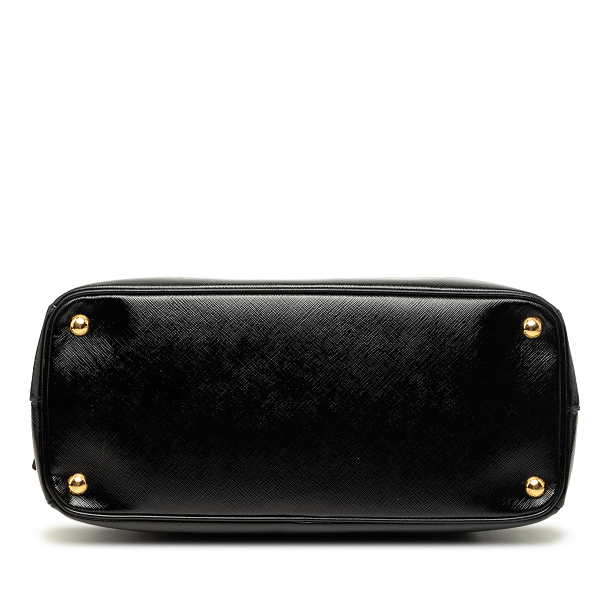 Prada Medium Saffiano Vernice Parabole Tote