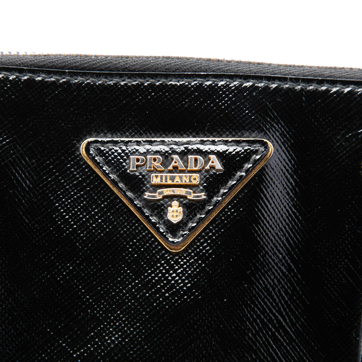 Prada Medium Saffiano Vernice Promenade Satchel