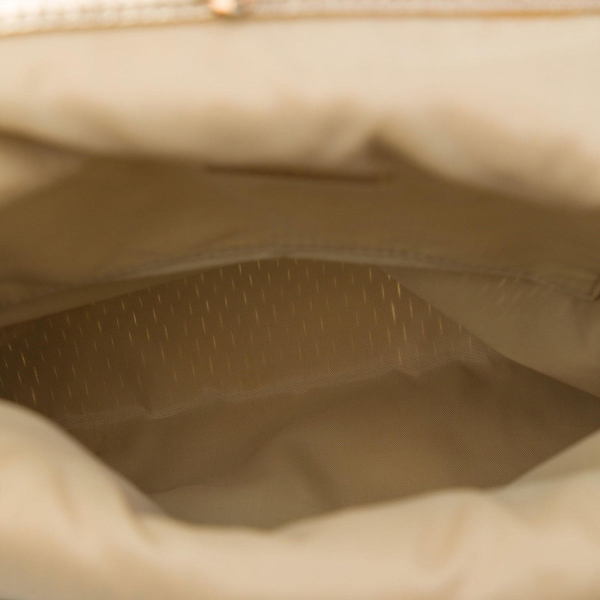 Prada Metallic Calfskin Woven Slit Patterned Handbag