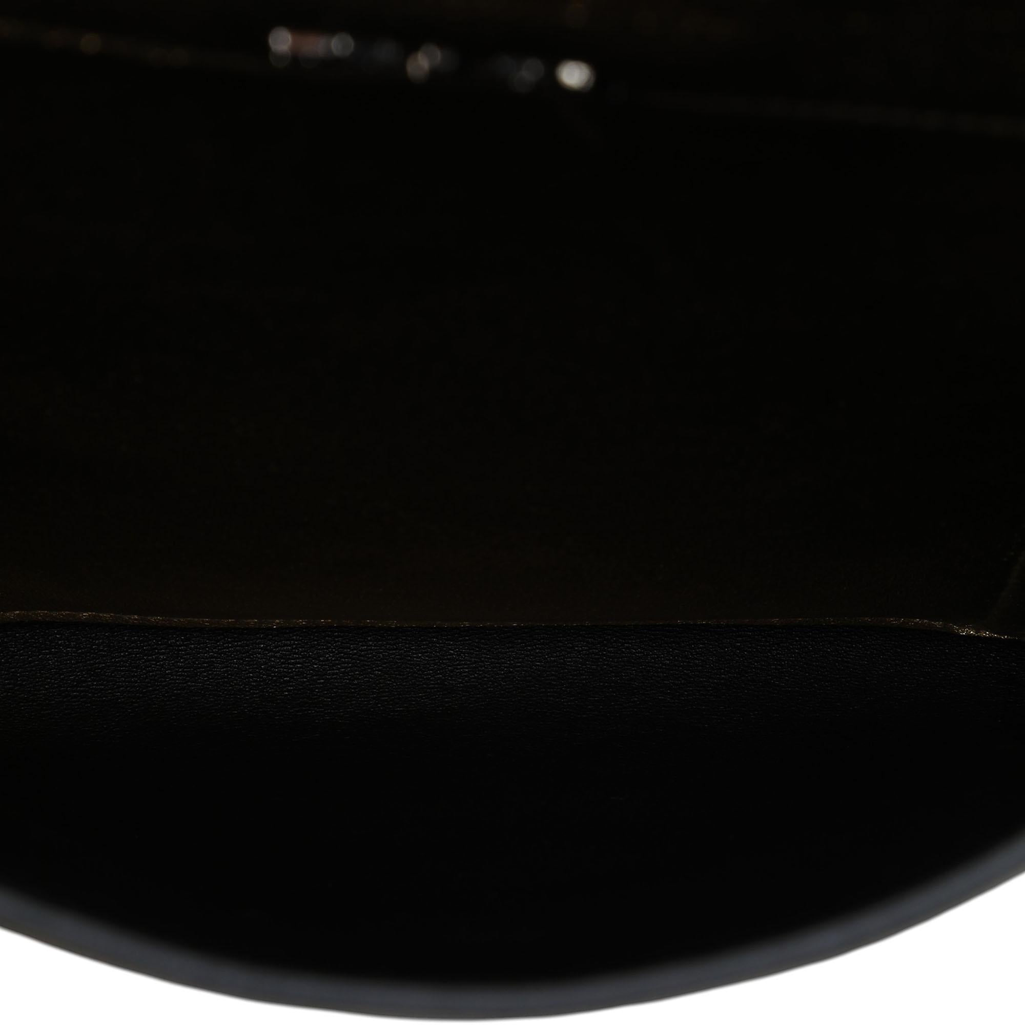Prada Metallic Leather Double Flap Turn Lock Satchel