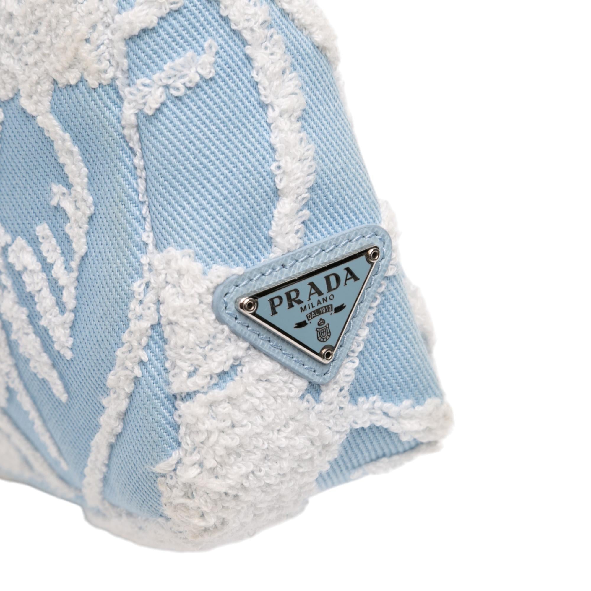 Prada Mini Embroidered Drill Re Edition 2000 Shoulder Bag