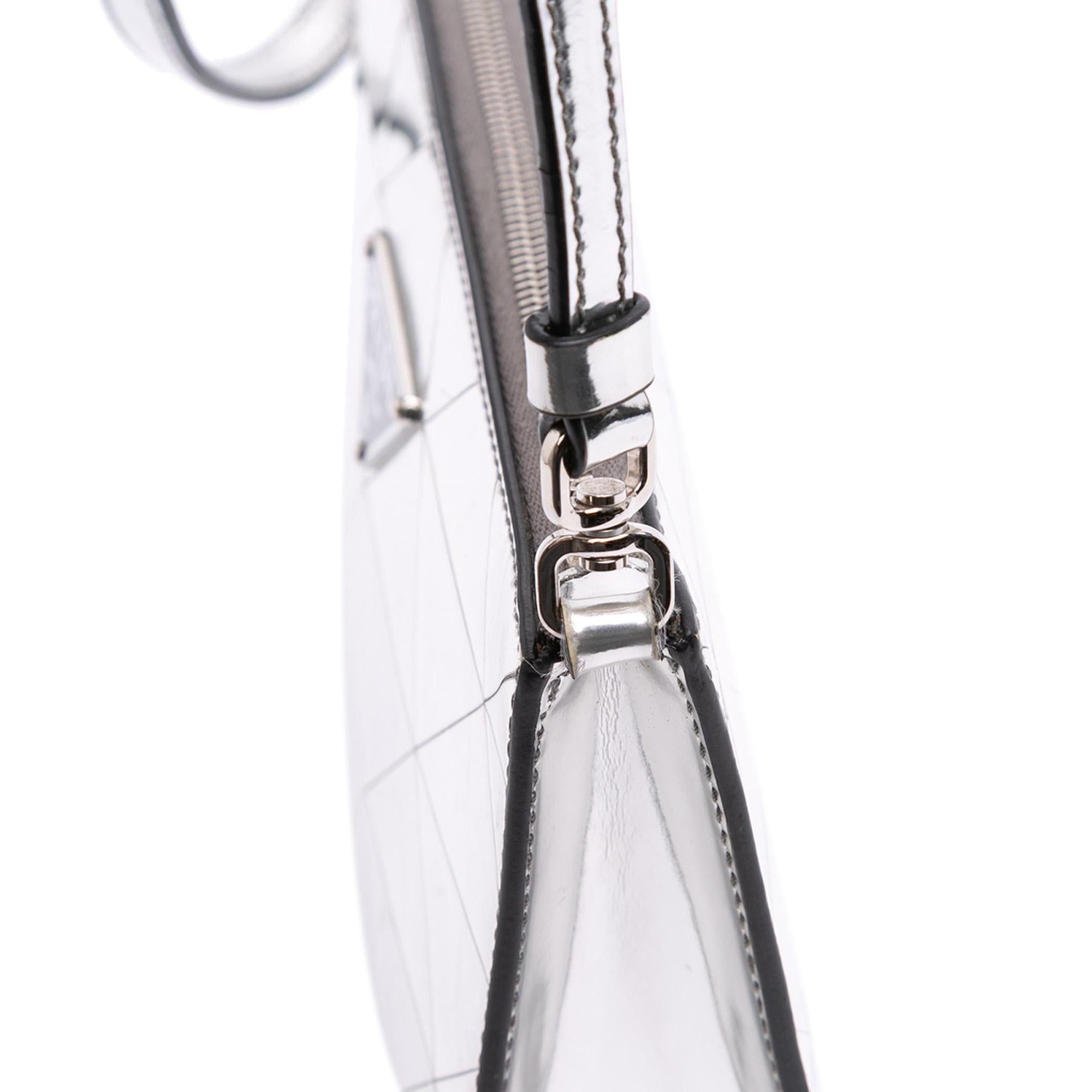 Prada Mini Metallic Spazzolato Tria Shoulder Bag
