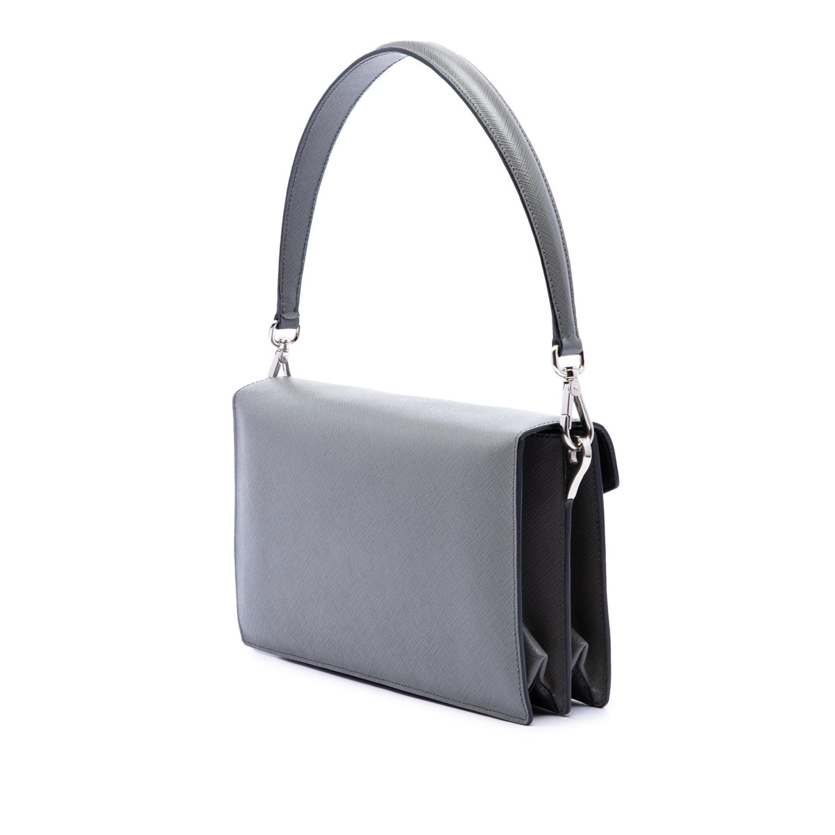 Prada Mini Saffiano Lux Sound Lock Satchel