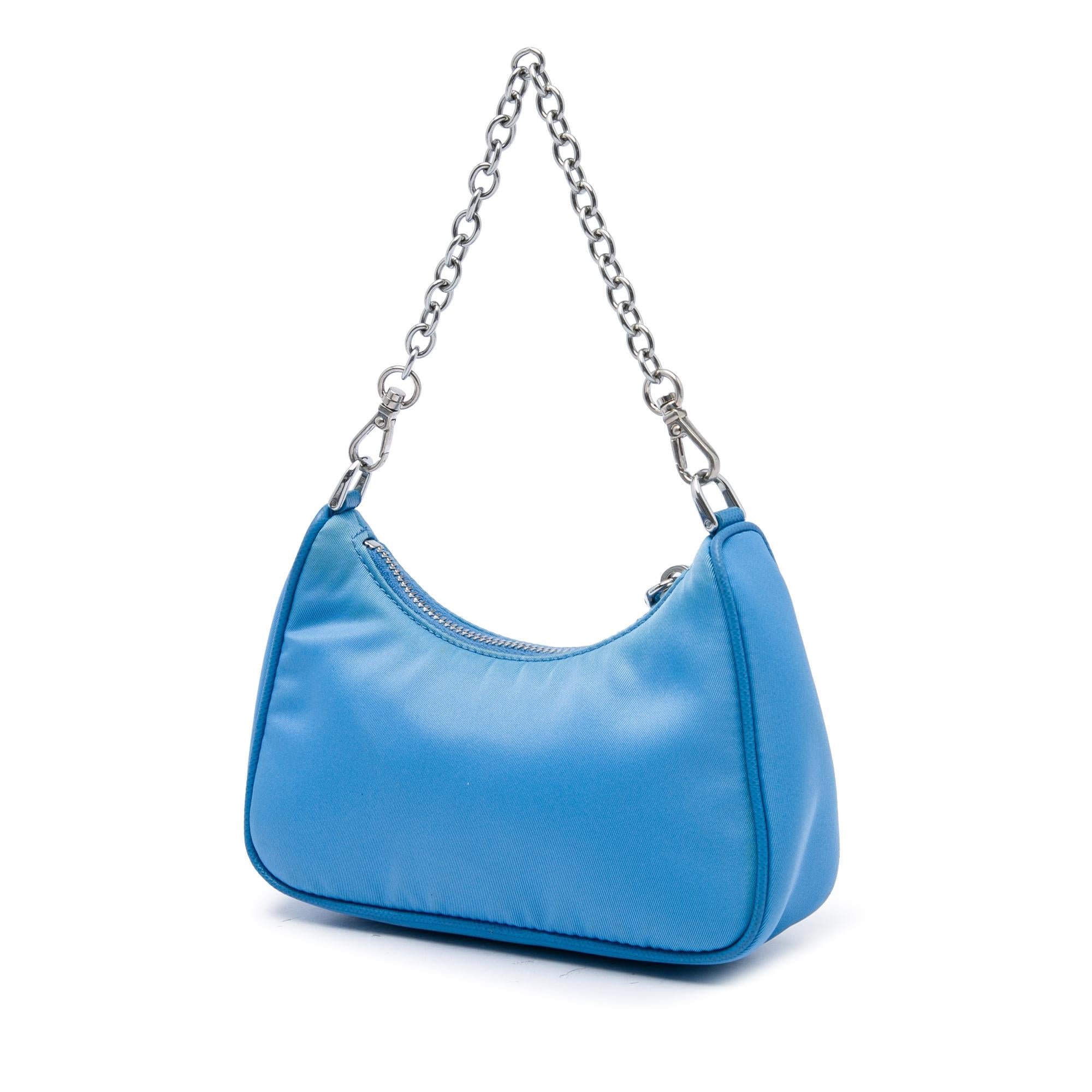 Prada Mini Saffiano Trimmed Tessuto Re Edition 2005 Satchel