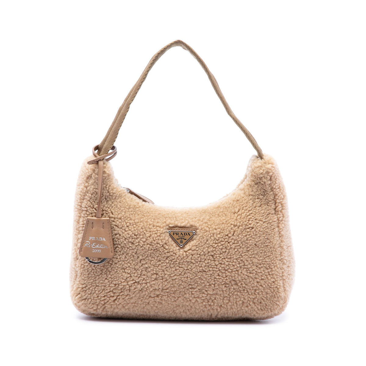Prada Mini Shearling Re Edition 2000 Shoulder Bag