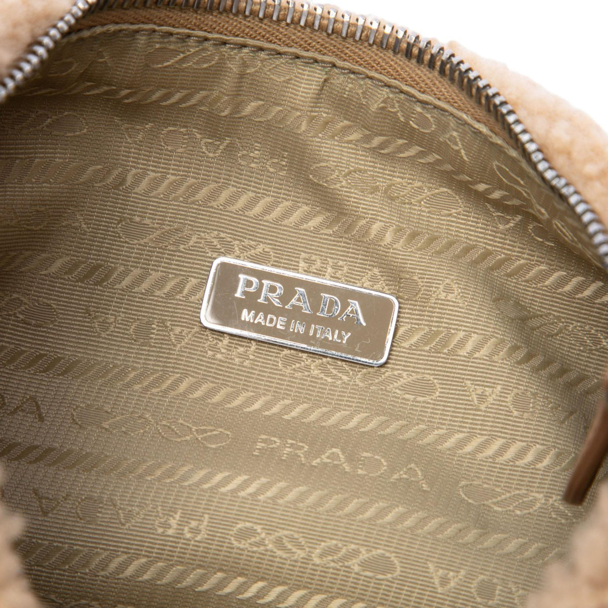 Prada Mini Shearling Re Edition 2000 Shoulder Bag