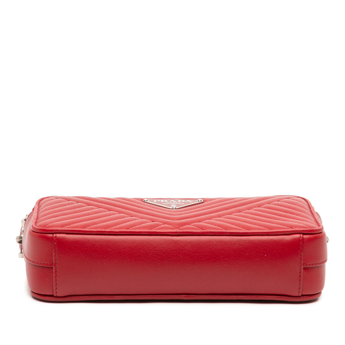 Prada Mini Soft Calf Impunture Diagramme Double Zip Bag