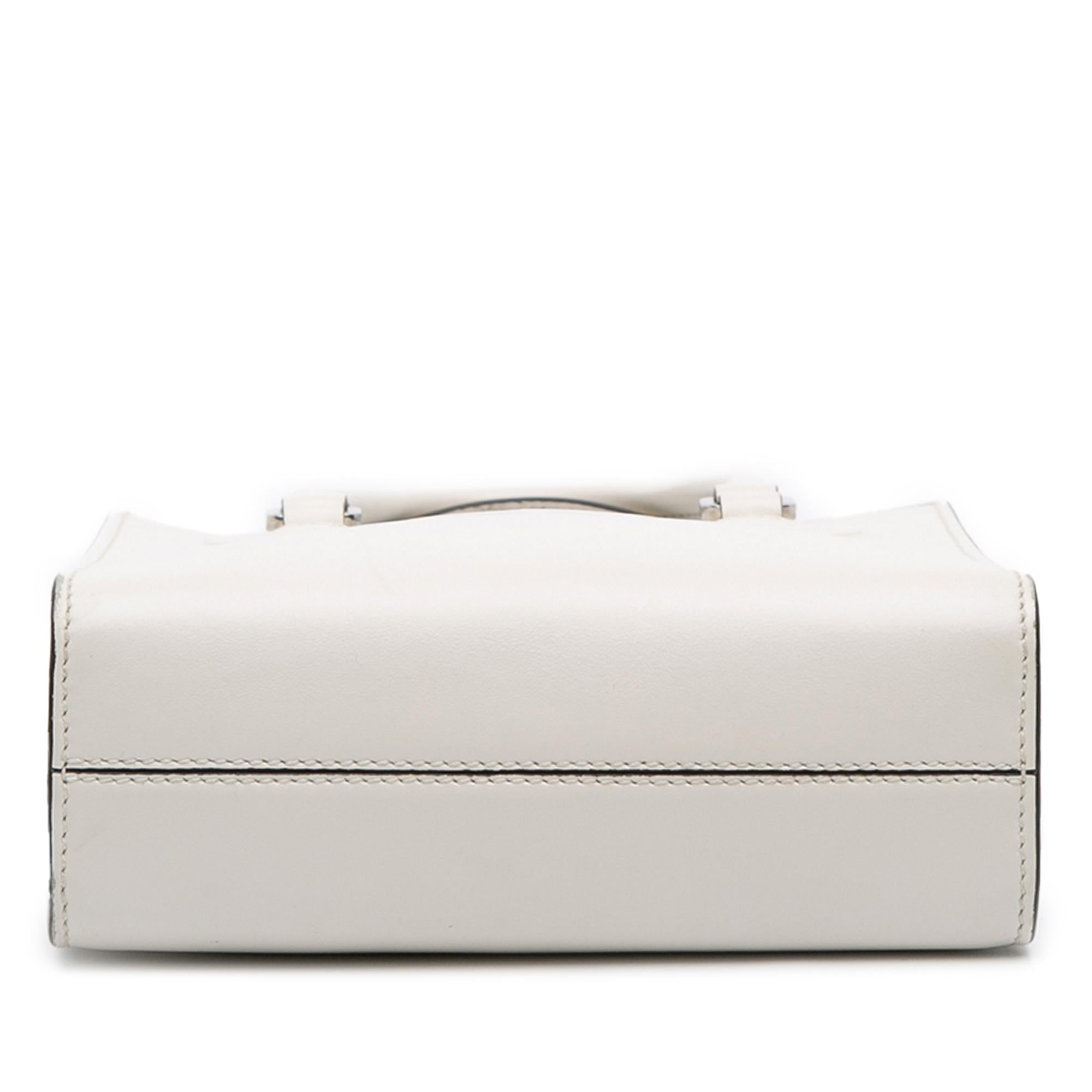 Prada Mini Soft Calf Logo Drill Satchel