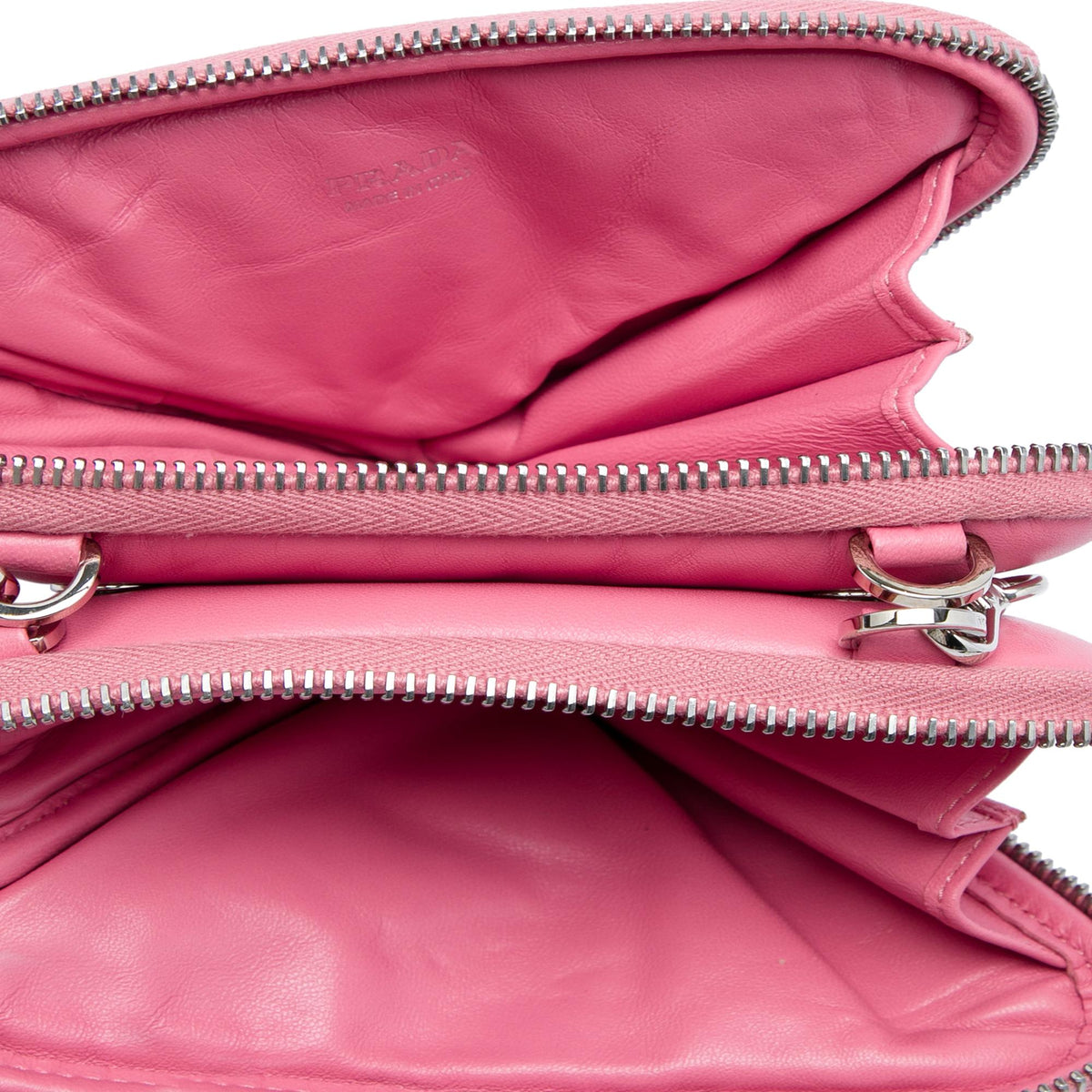 Prada Mini Soft Nappa Triangle Pouch