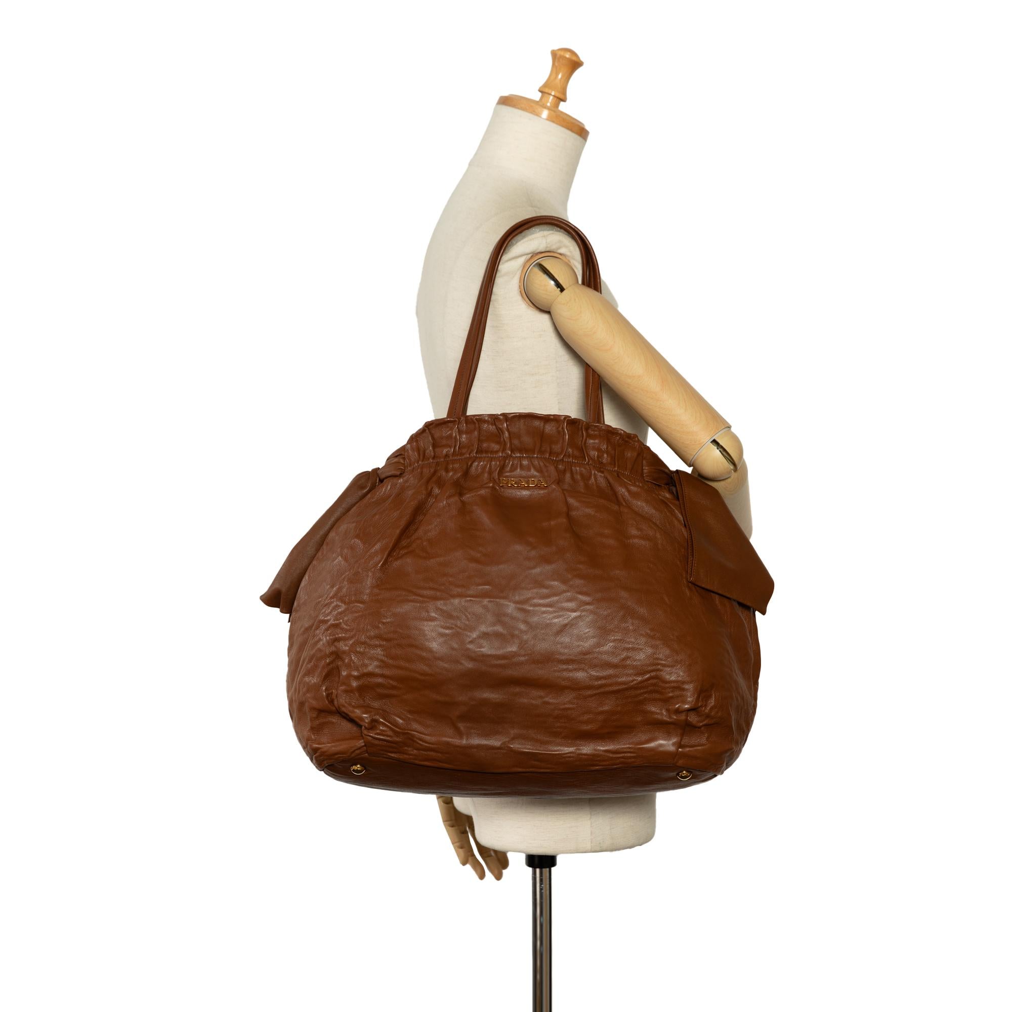 Prada Nappa Antique Bow Bag (SHG-IcGiHG)