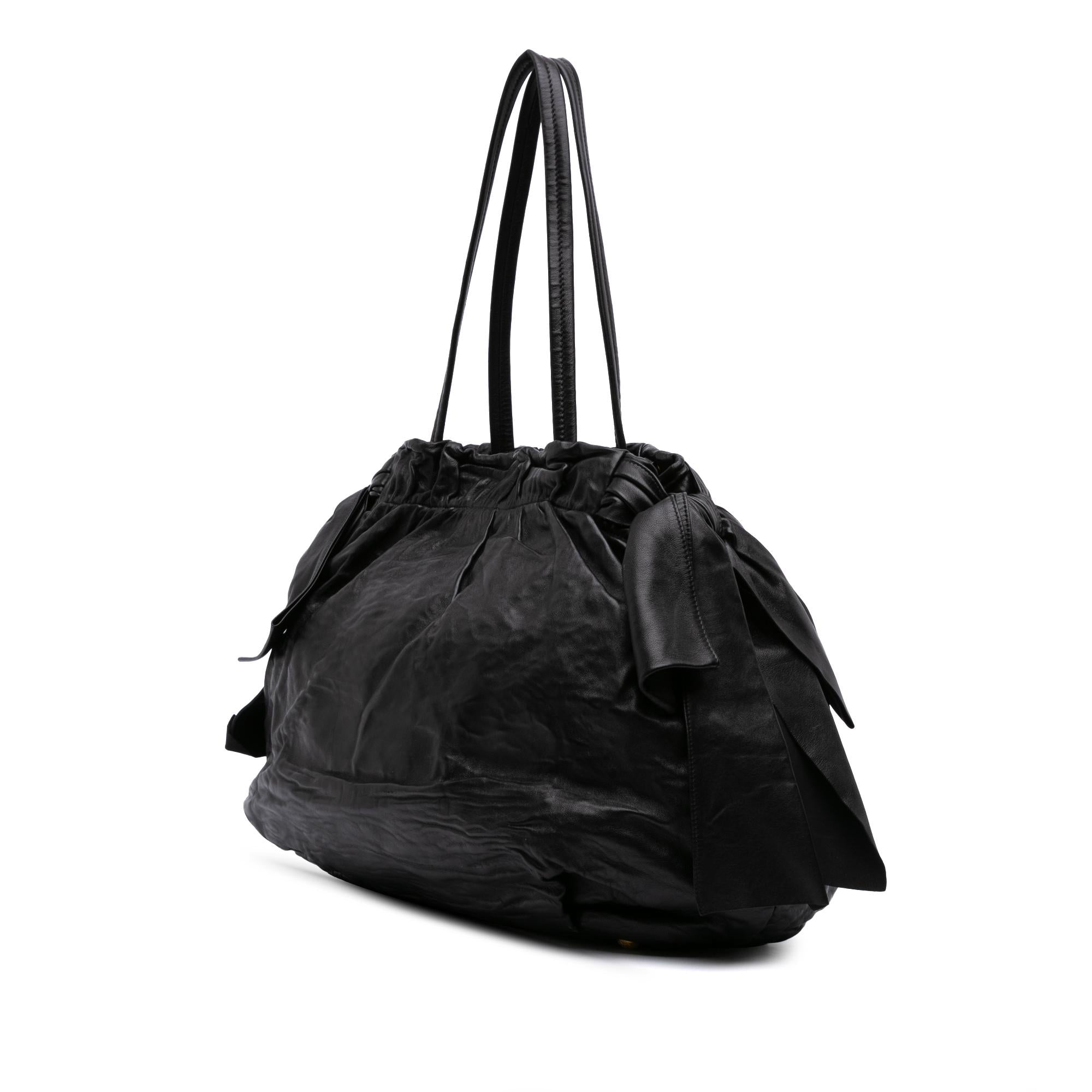 Prada Nappa Antique Bow Satchel