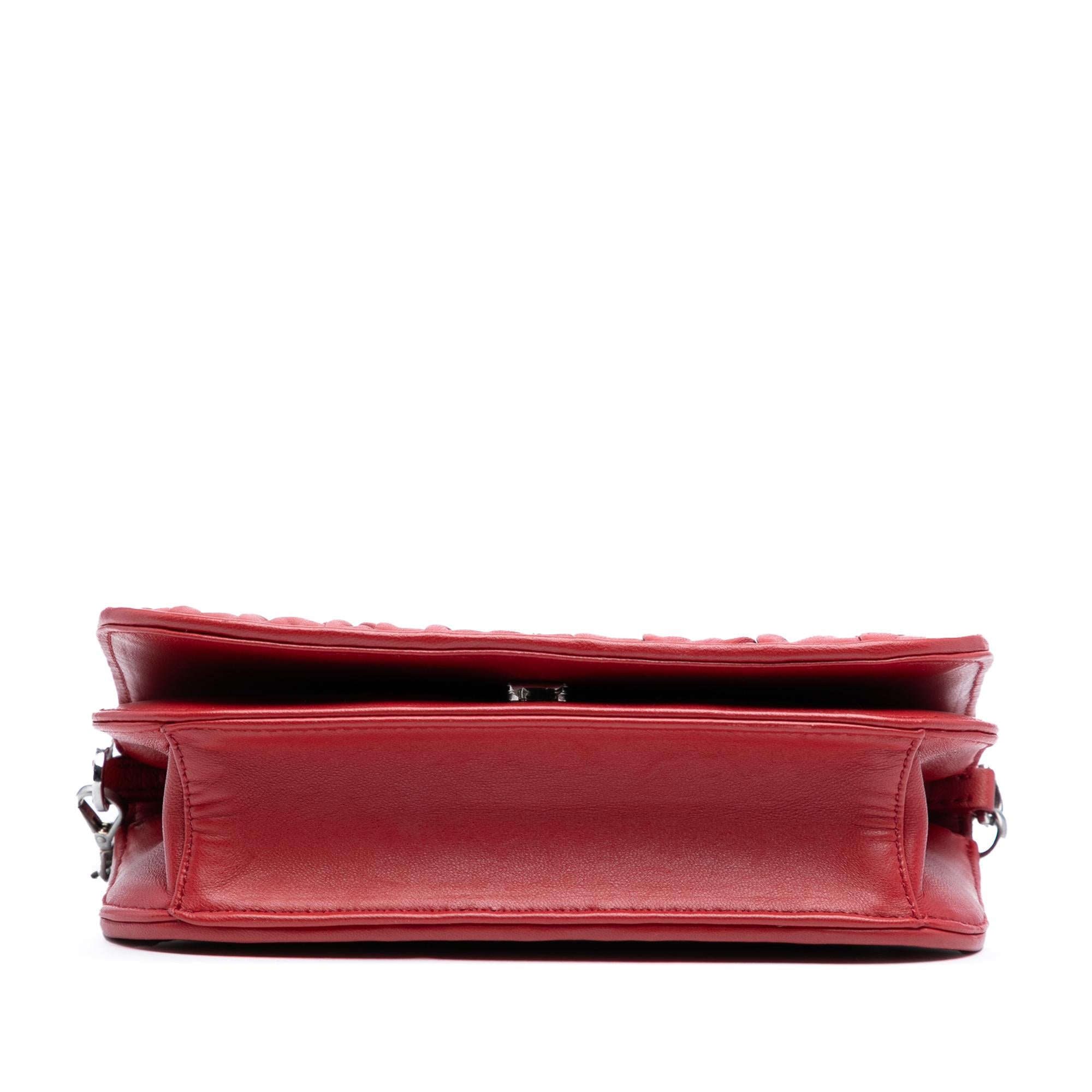 Prada Nappa Gaufre Chain Flap Bag