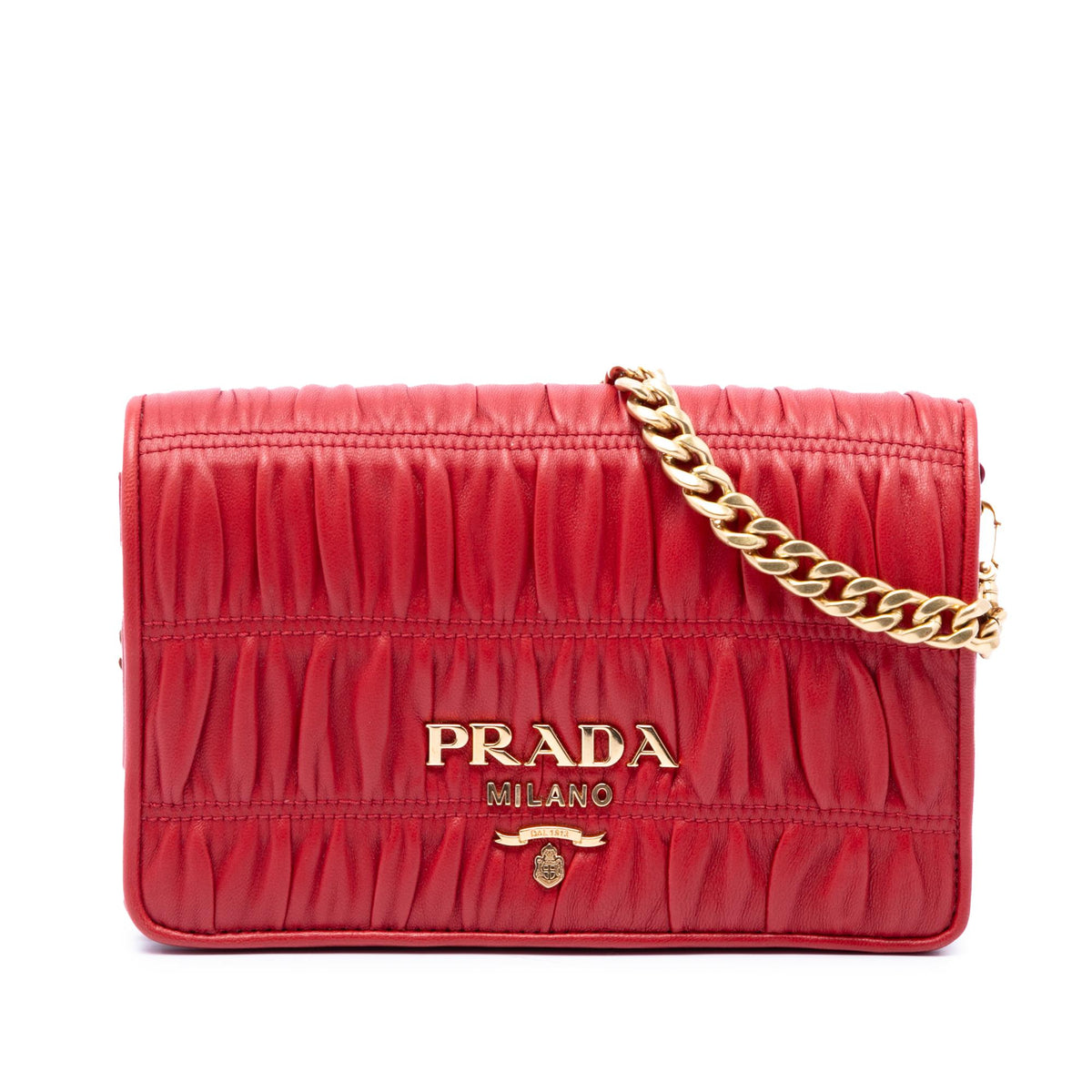 Prada Nappa Gaufre Chain Flap