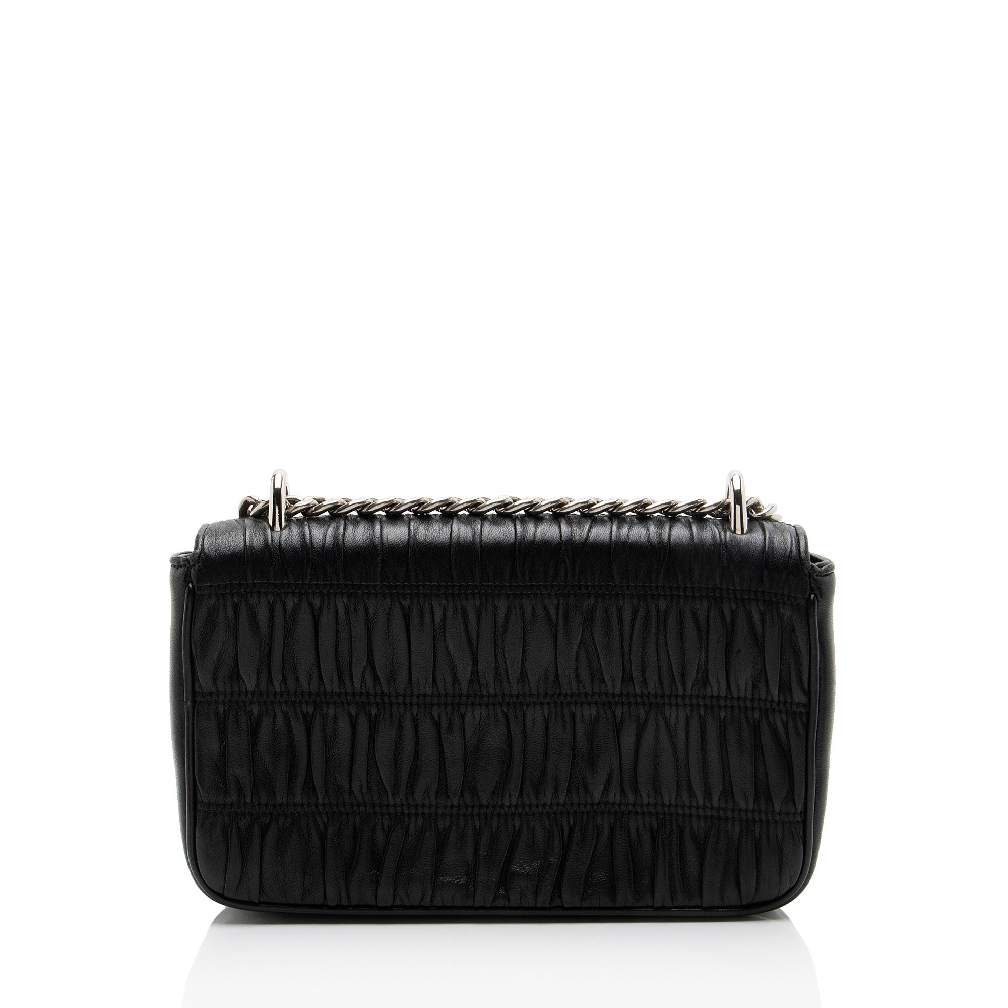 Prada Nappa Gaufre Chain Small Flap Bag