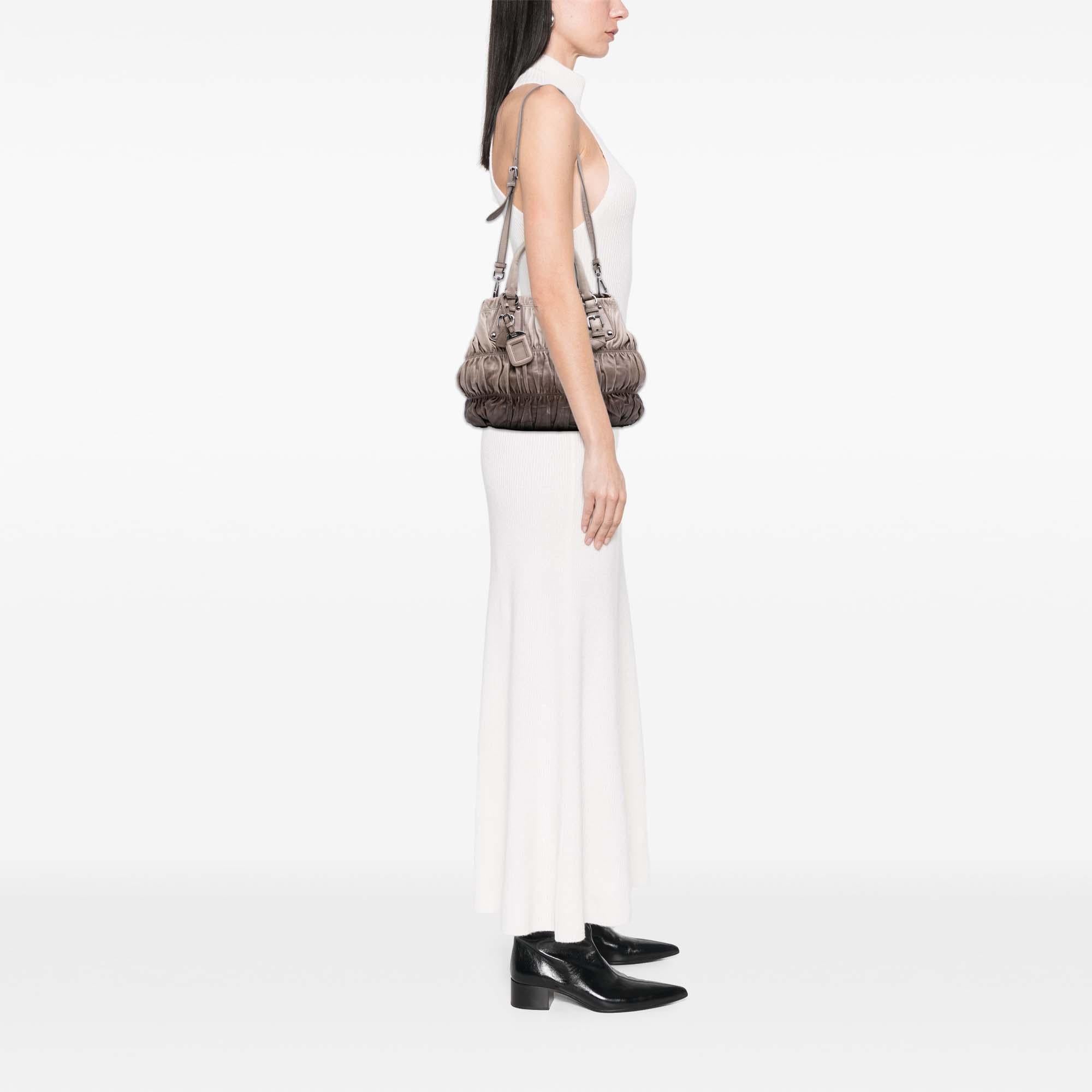 Prada Nappa Gaufre Ombre Satchel