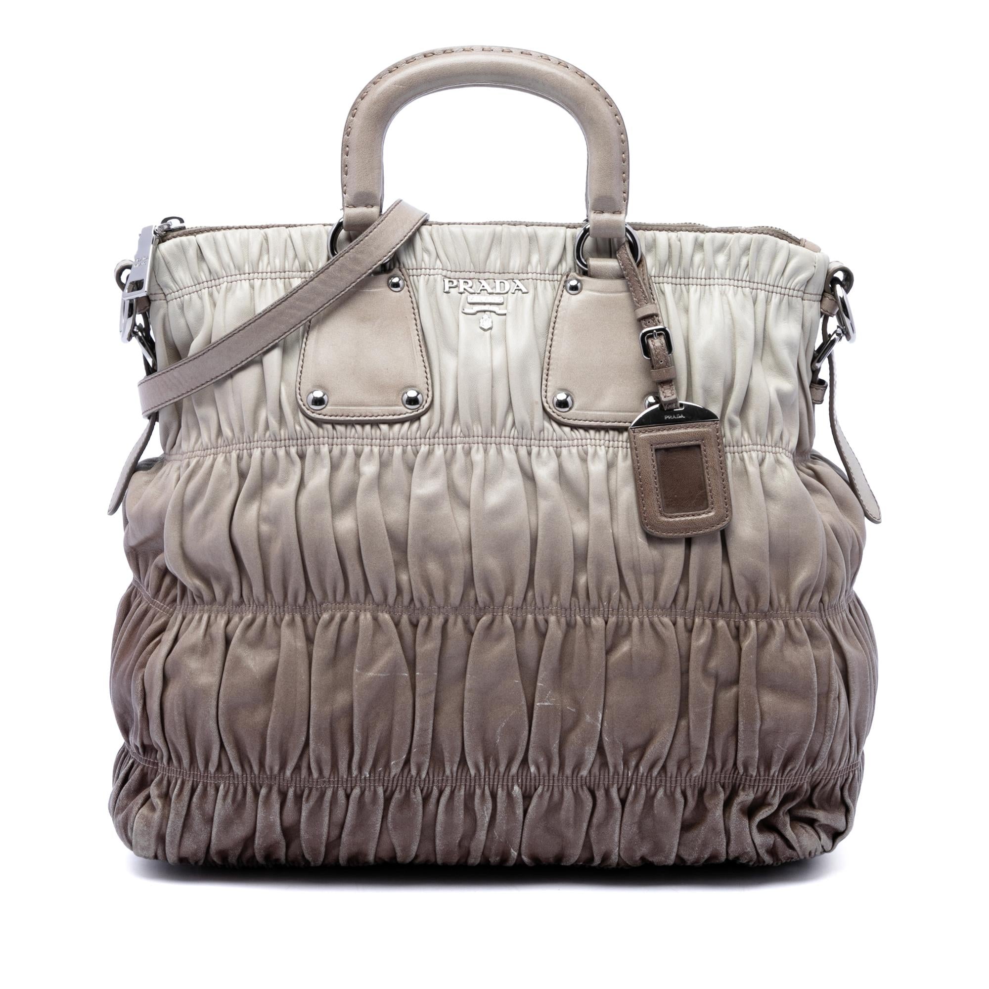 Prada Nappa Gaufre Ombre Satchel