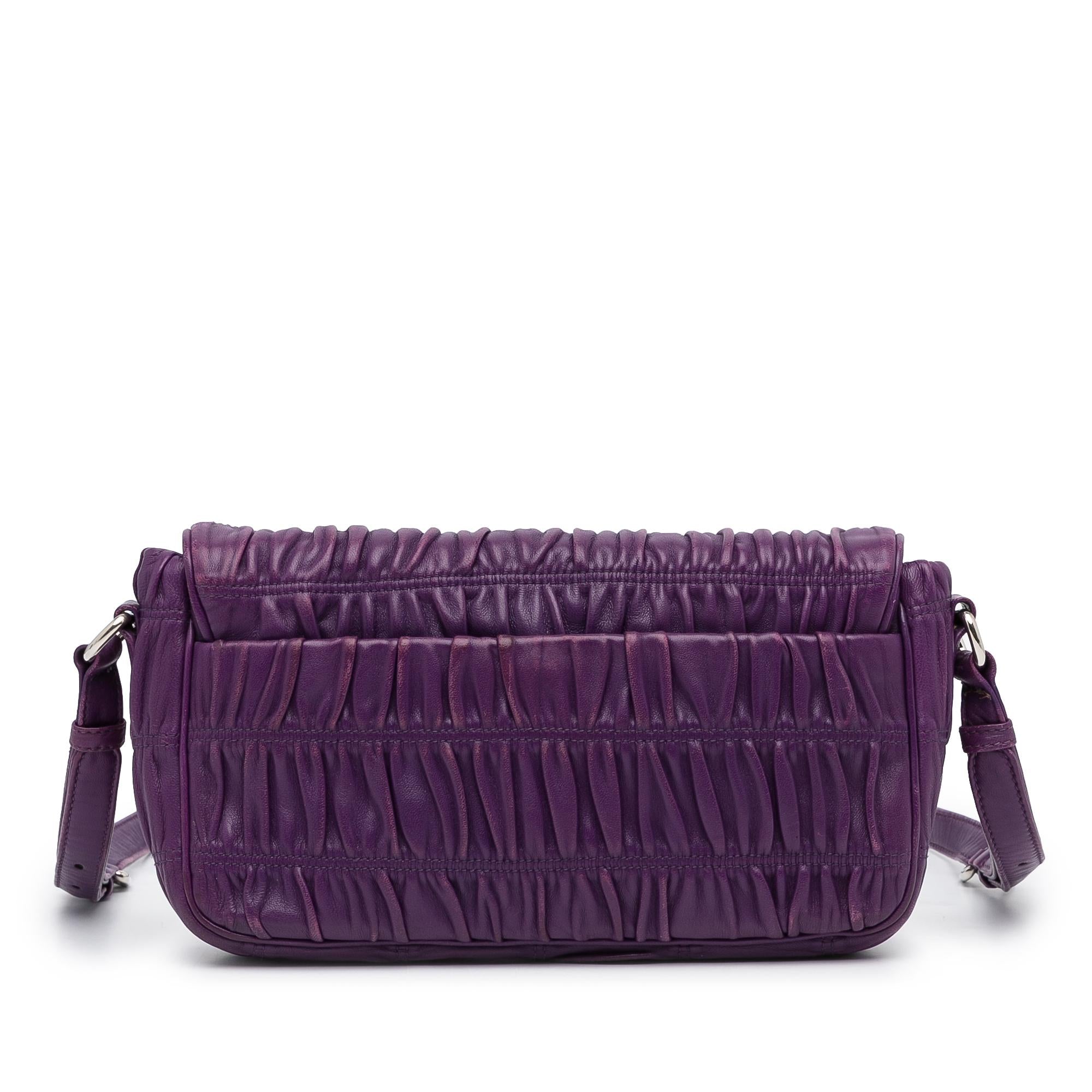 Prada Nappa Gaufre Sound Lock Crossbody Bag (SHG-GrlPP0)