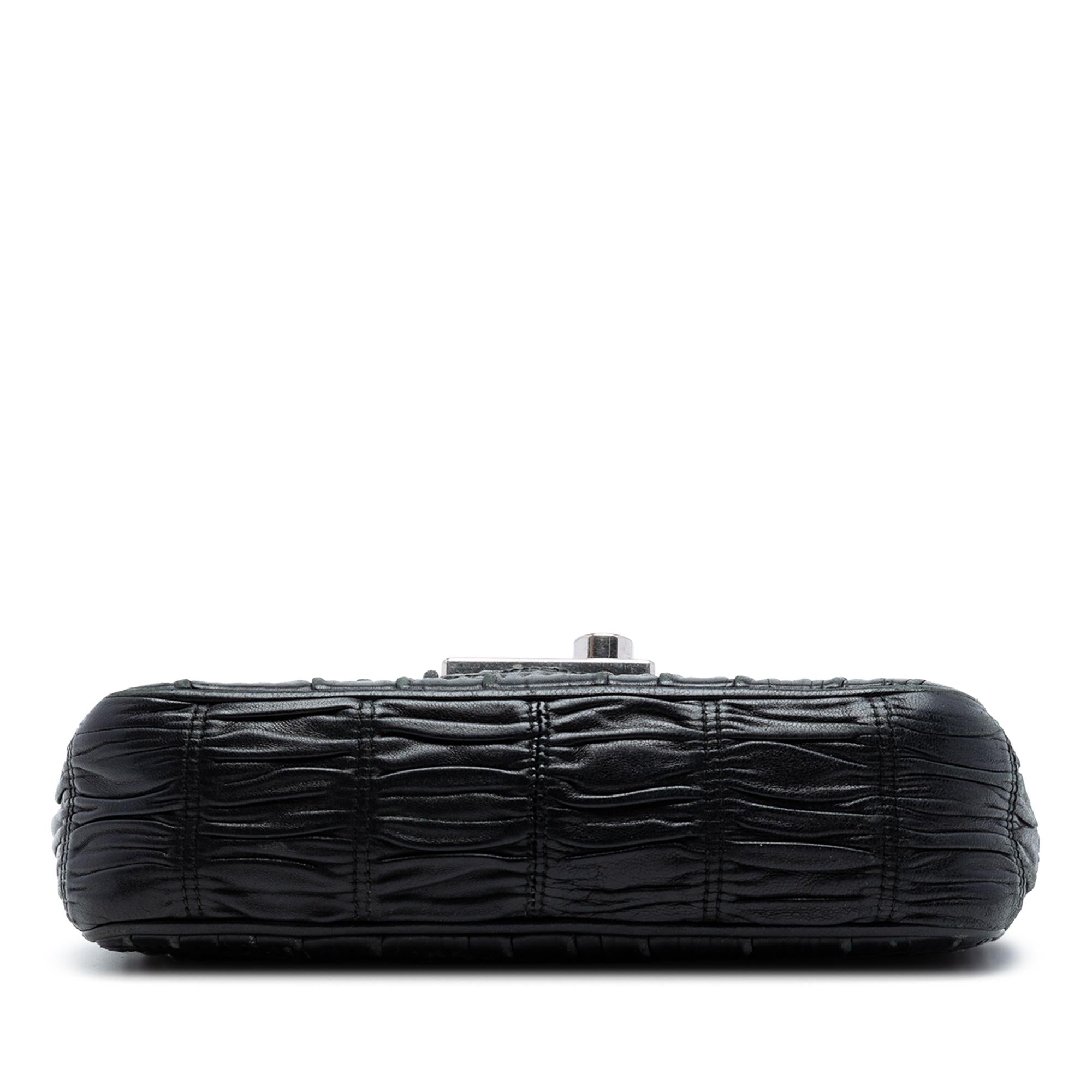 Prada Nappa Gaufre Sound Lock Shoulder Bag
